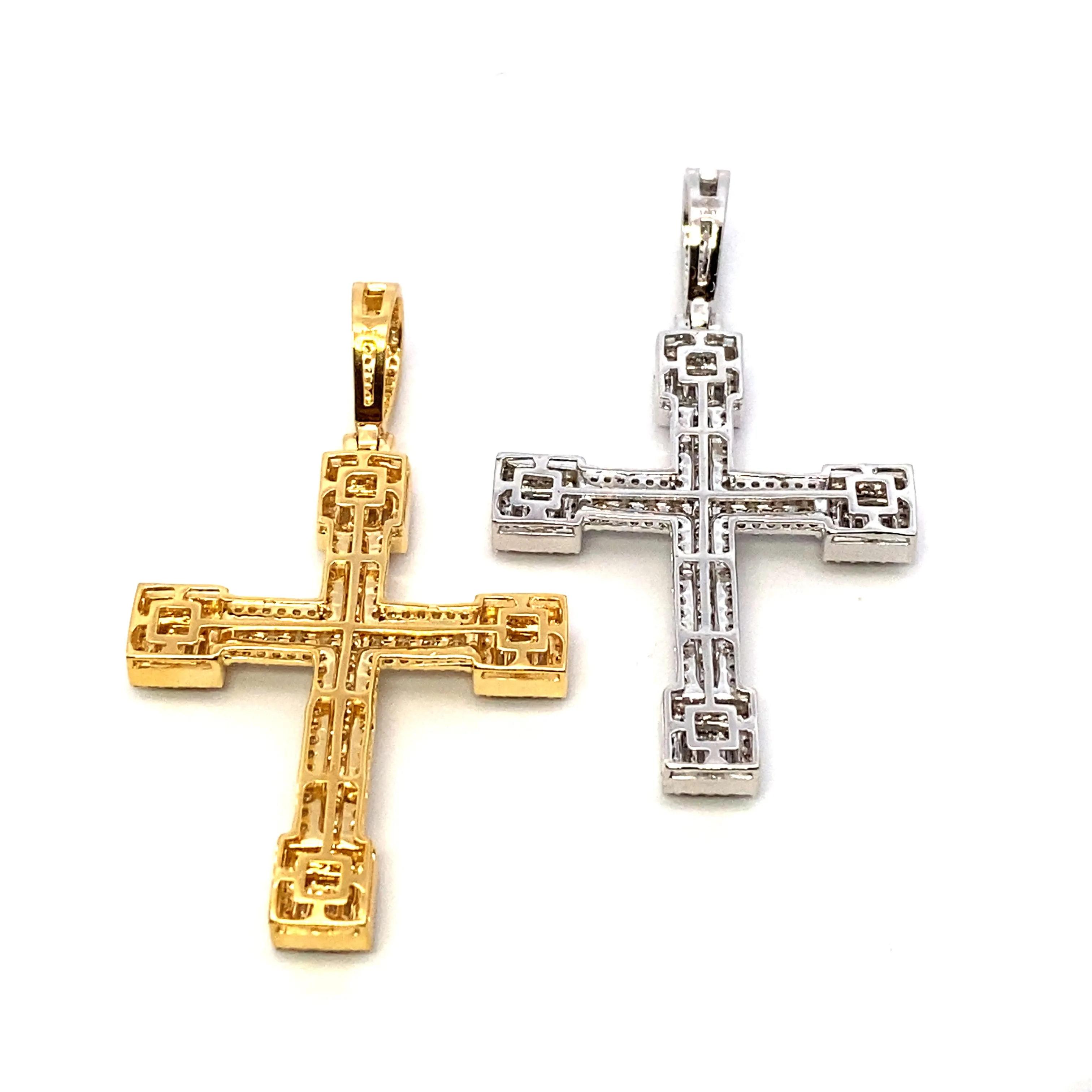 14K Bold Cross Diamond Pendant