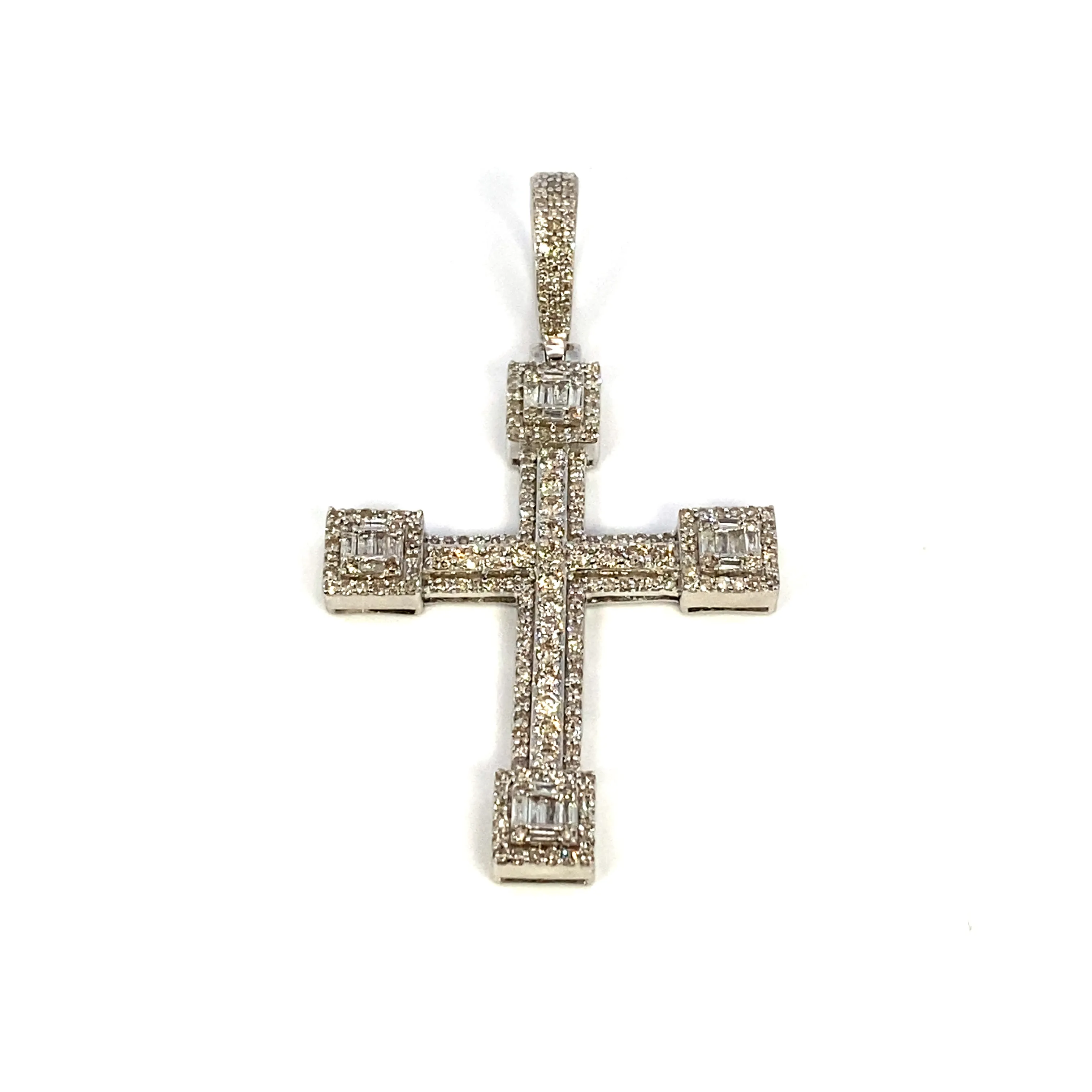 14K Bold Cross Diamond Pendant