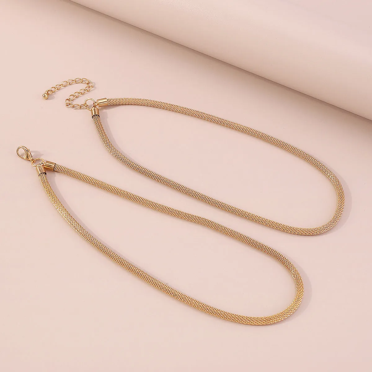 18K Gold-Plated Snake Chain Layered Necklace