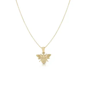 3D Glossy Bumblebee Necklace (14K)