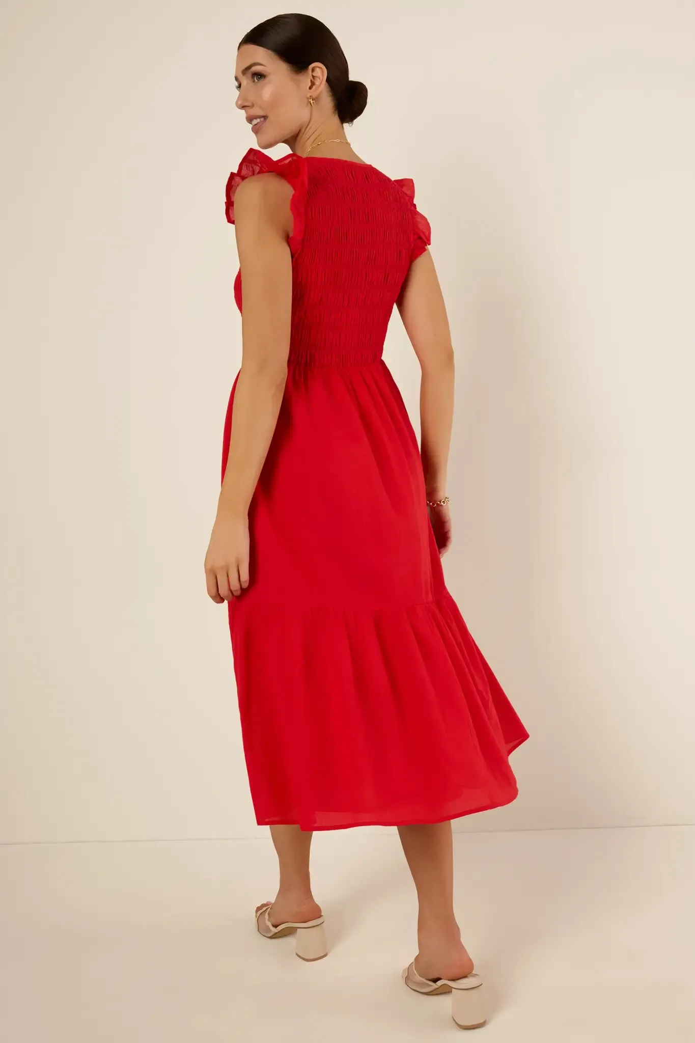 Allyn Dress- Red