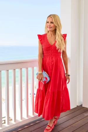 Allyn Dress- Red