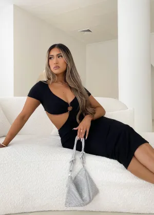 Alter Ego Midi Dress - Black