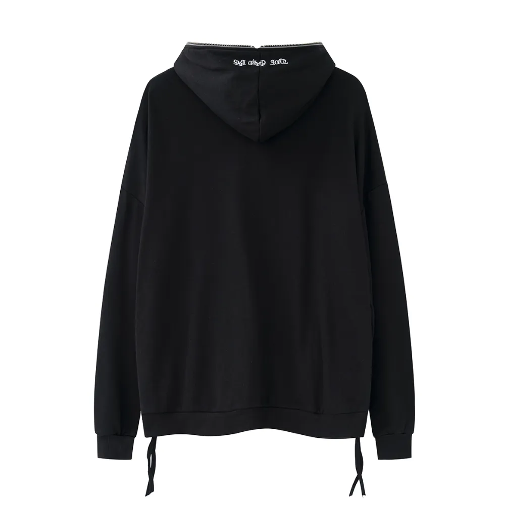 American Punk Bold Print Hoodie