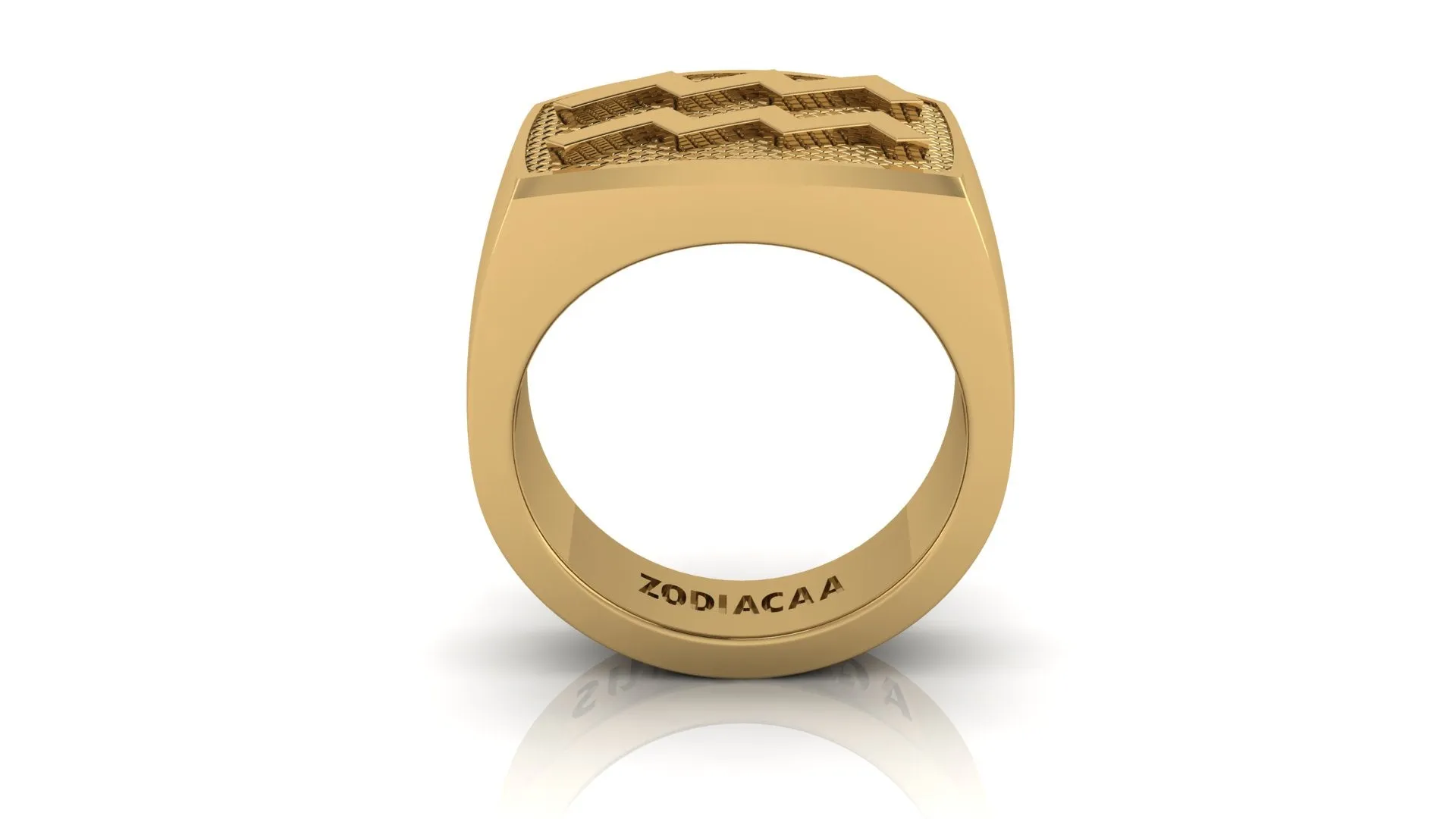 Aquarius Gold&Bold mens ring