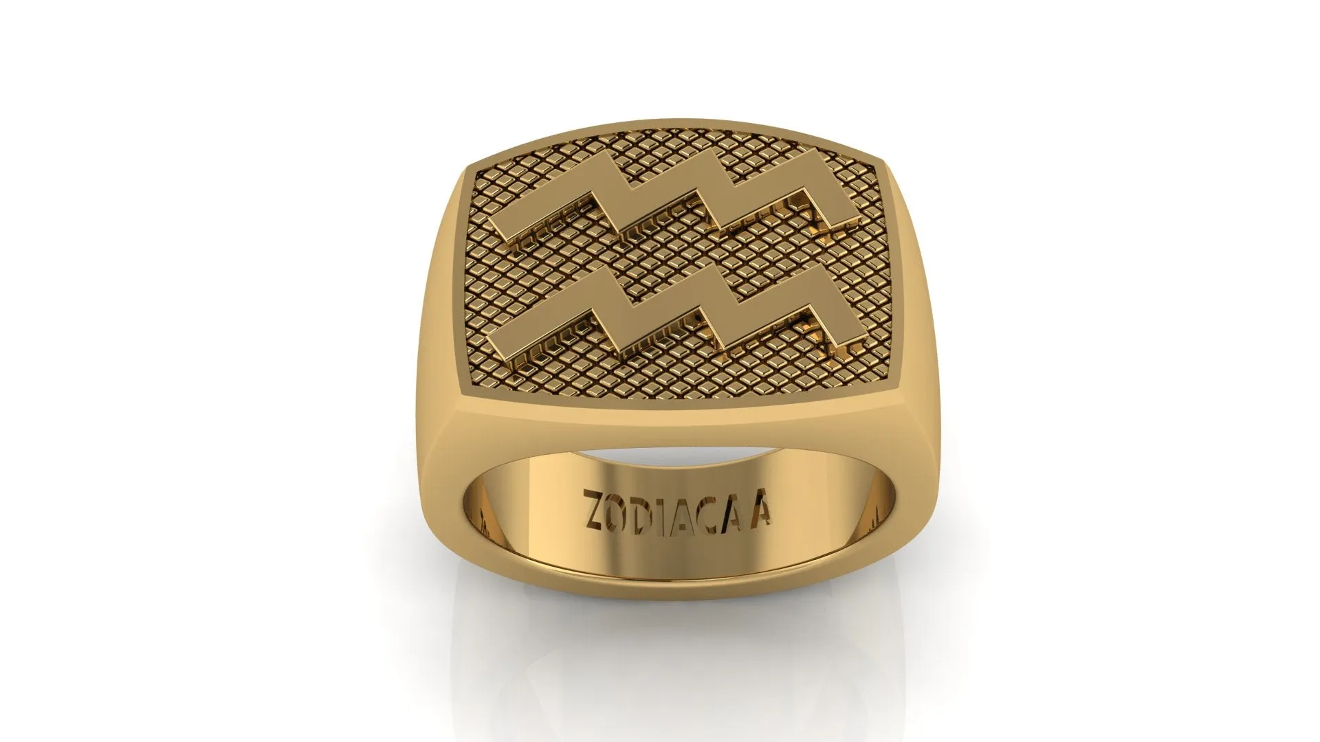 Aquarius Gold&Bold mens ring