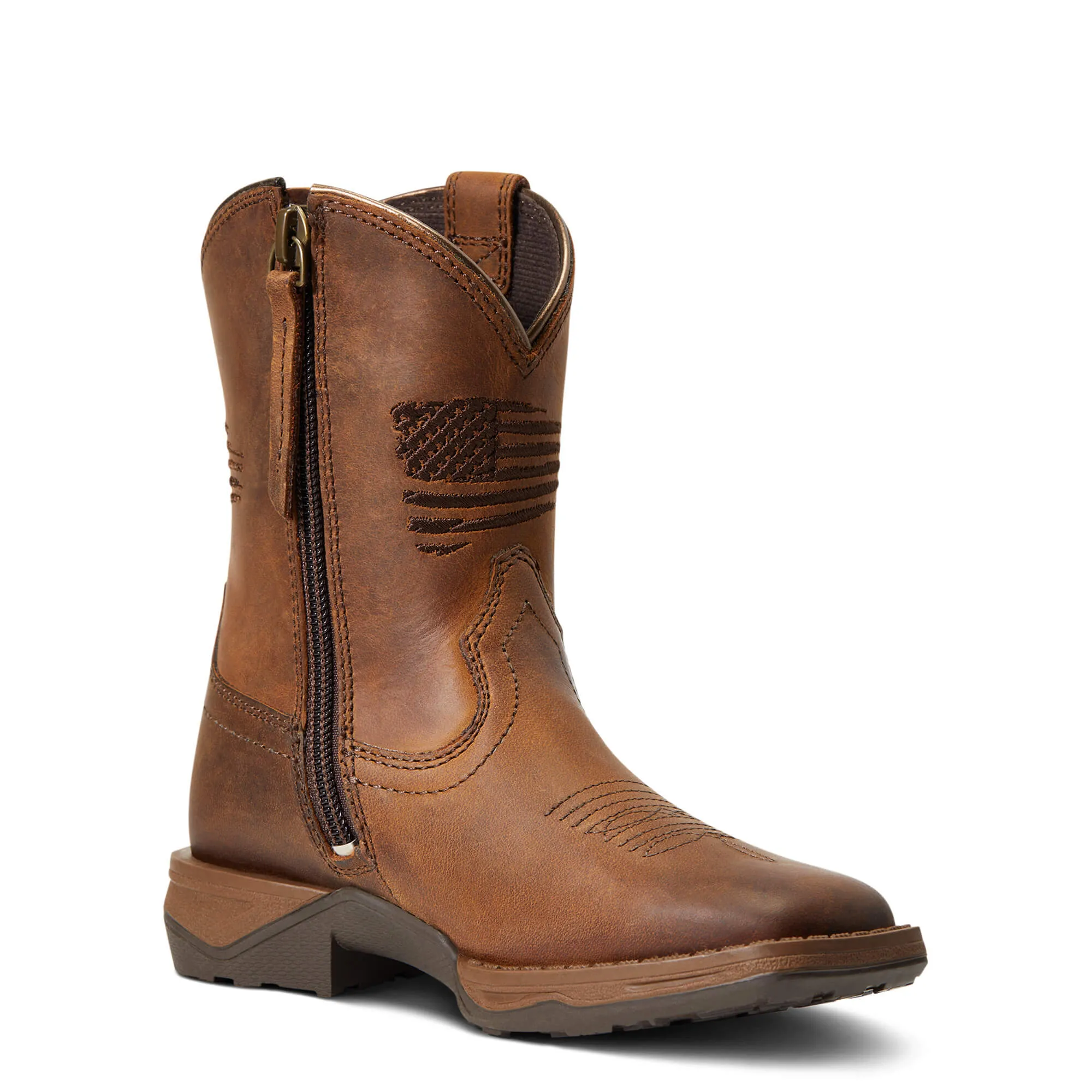 Ariat Kids Anthem Patriot Boot - Distressed Brown