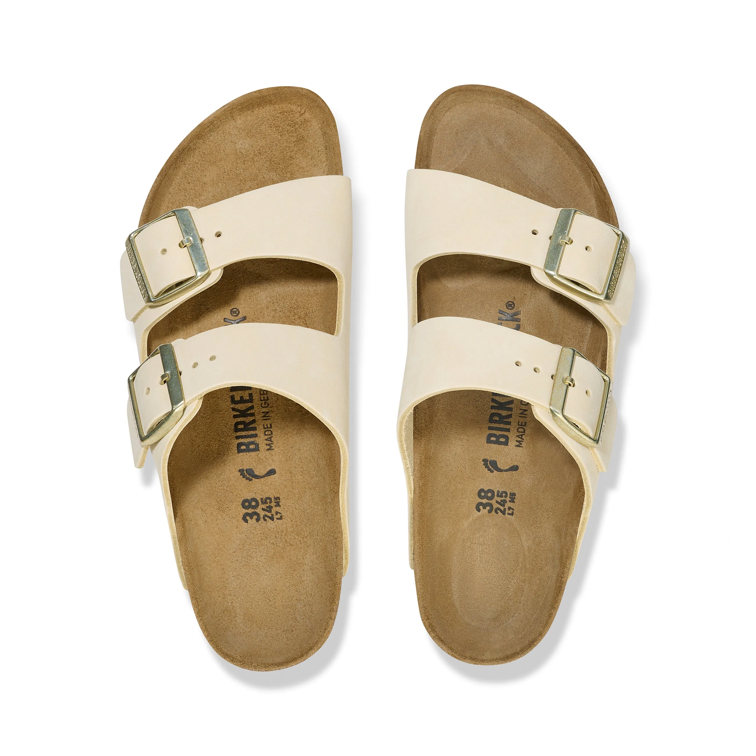 Arizona Ecru Nubuck Leather