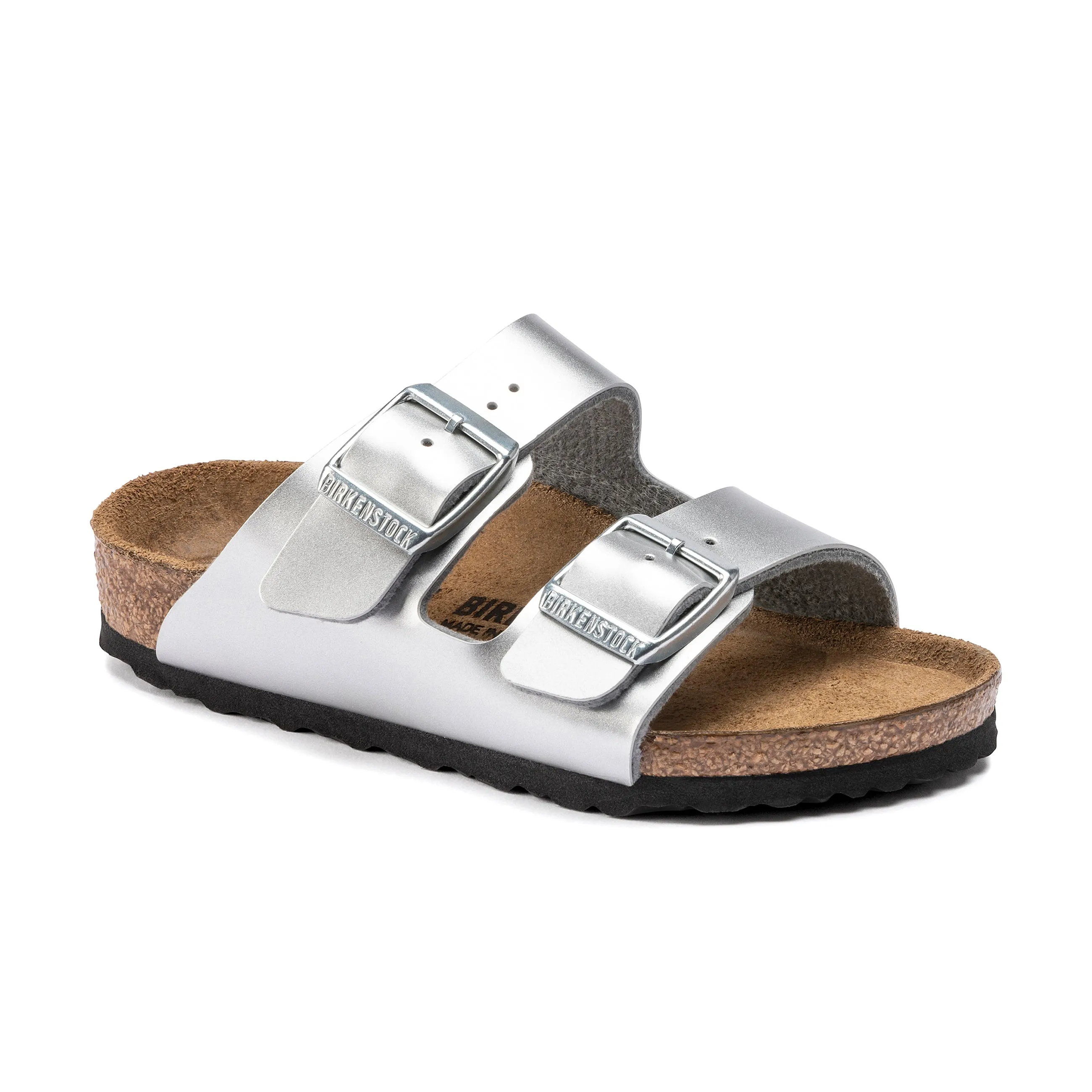 Arizona Kids Metallic Silver Birko-Flor