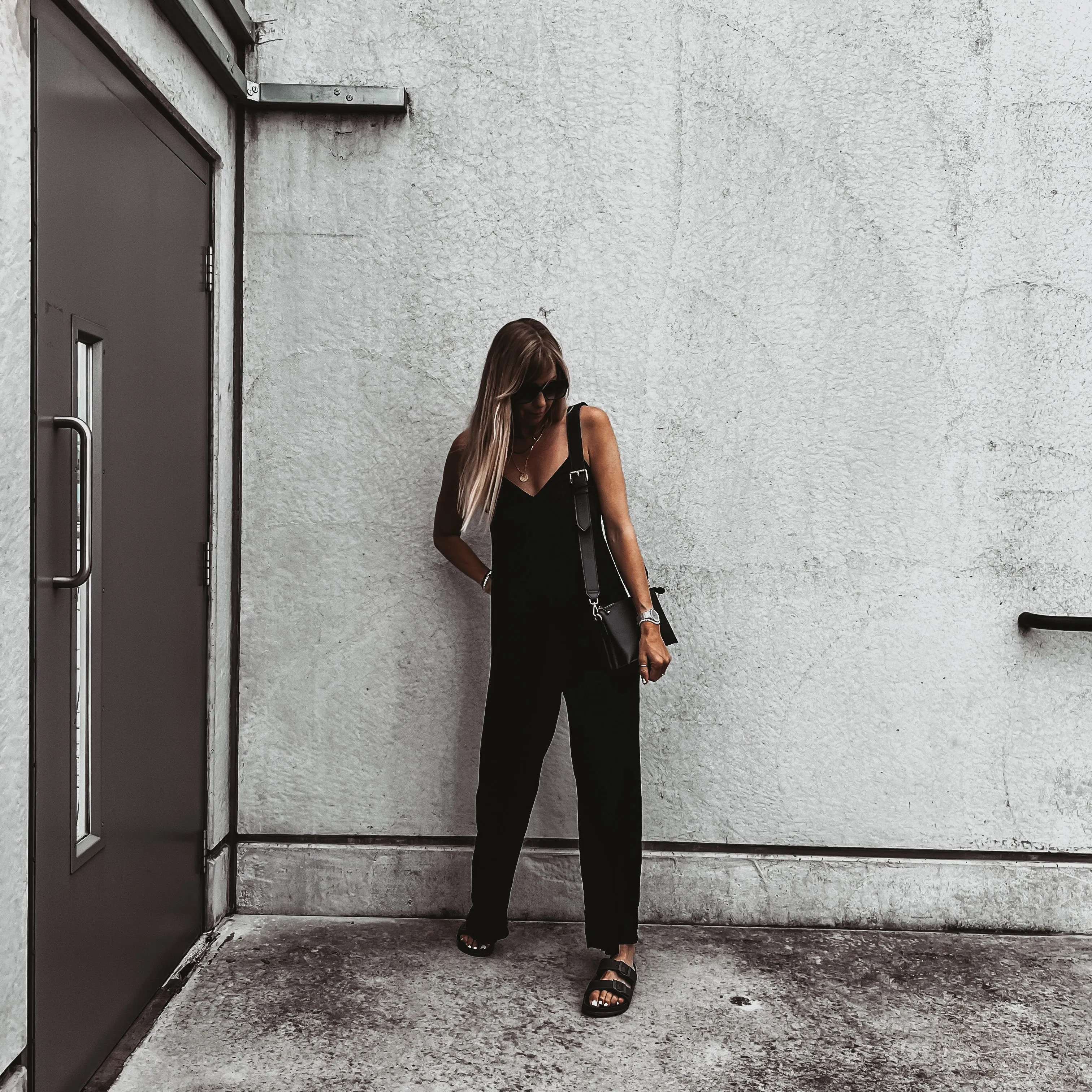 Athena satin BLACK jumpsuit