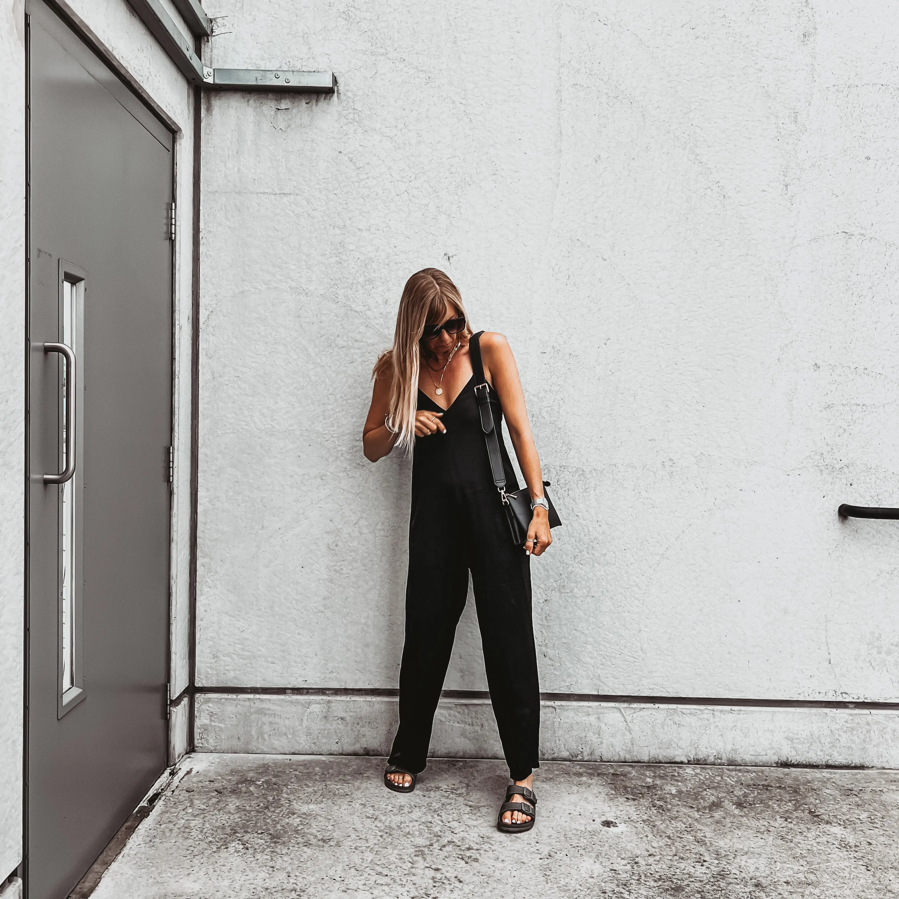 Athena satin BLACK jumpsuit