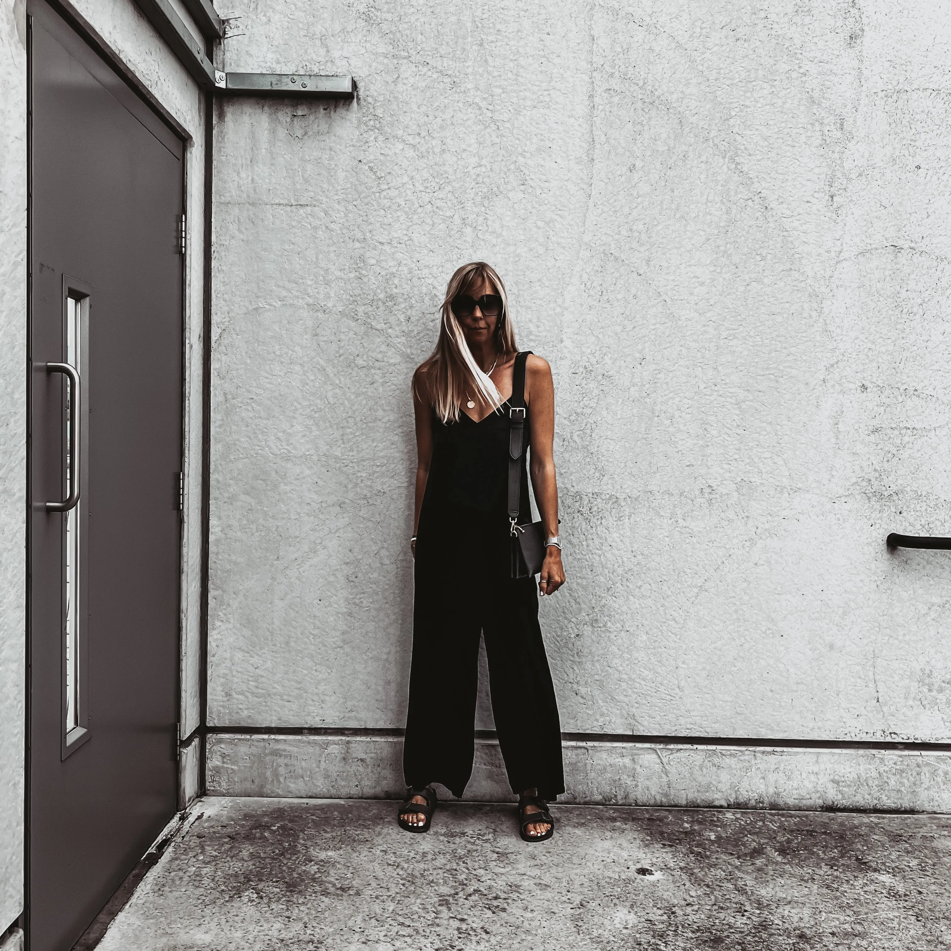 Athena satin BLACK jumpsuit