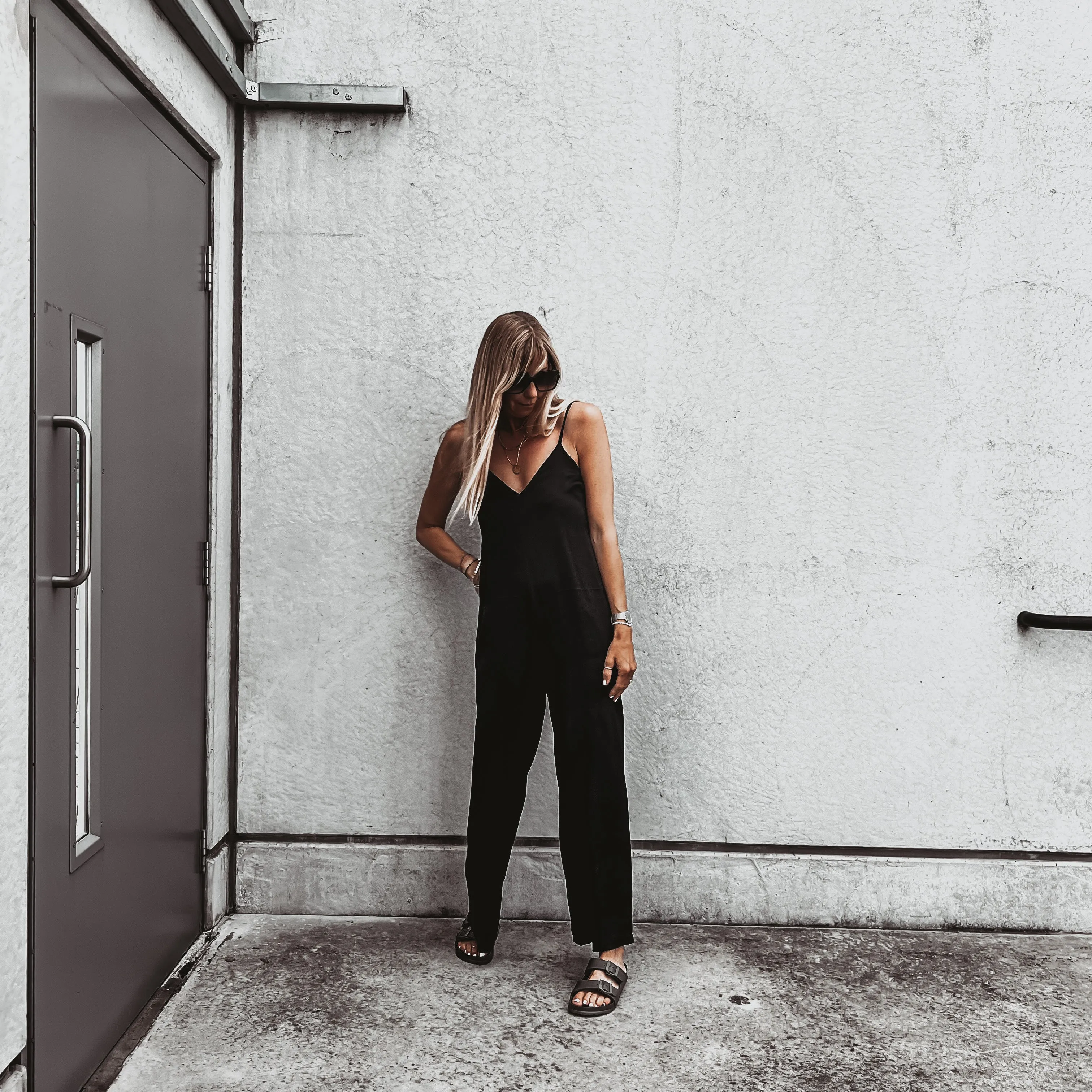 Athena satin BLACK jumpsuit