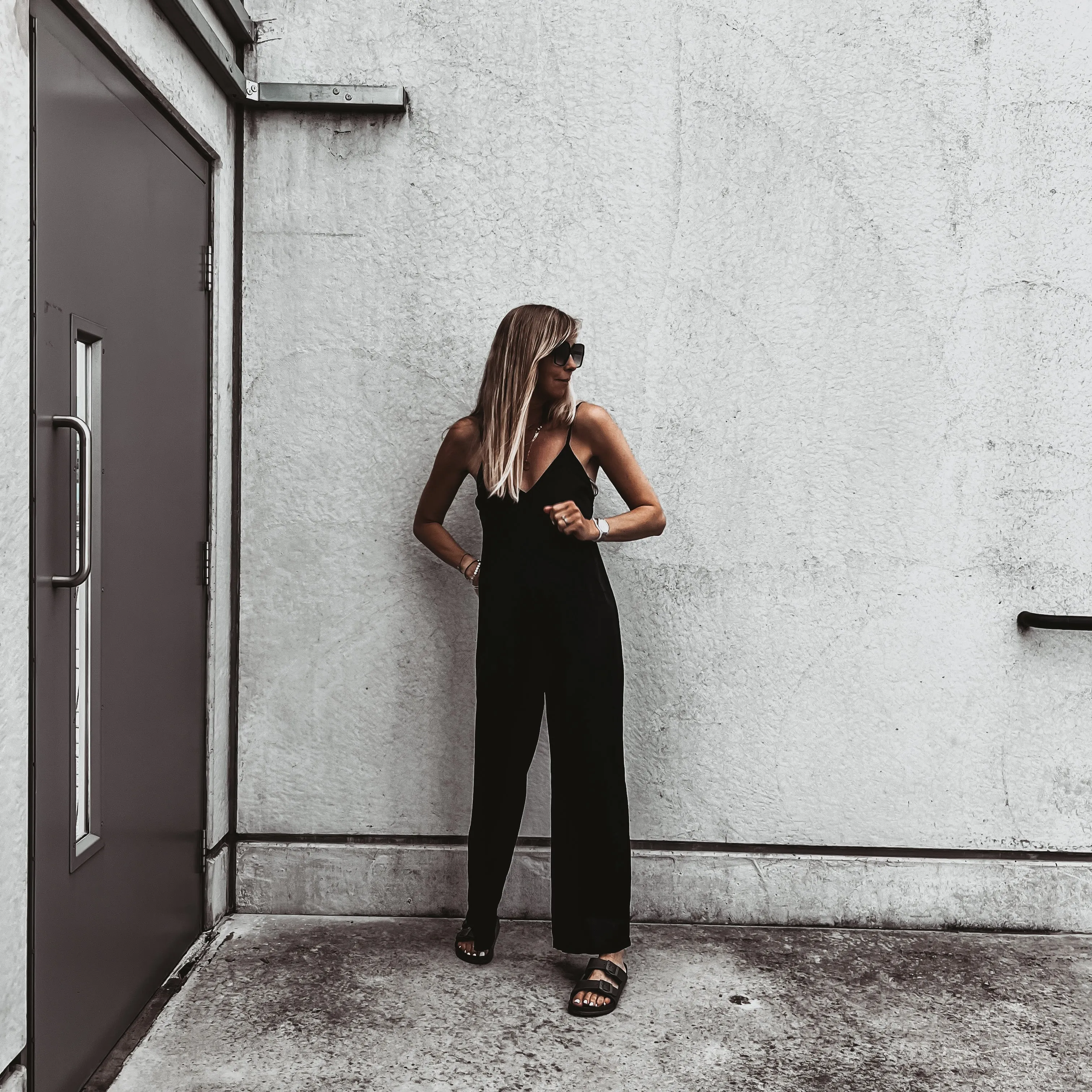 Athena satin BLACK jumpsuit