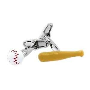 Baseball Bat Player Cufflinks