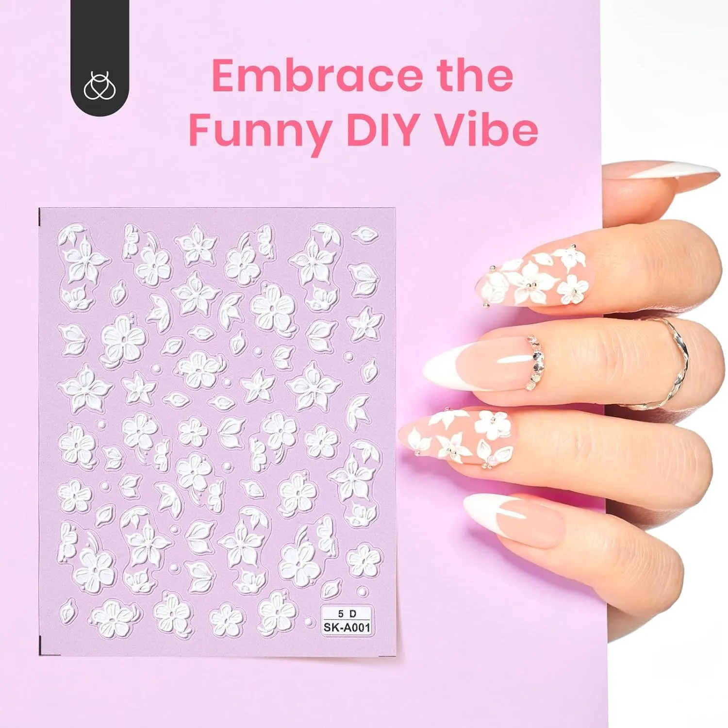 Beetles 5D Nail Stickers with Gel Top Coat #006 | 7.5ML
