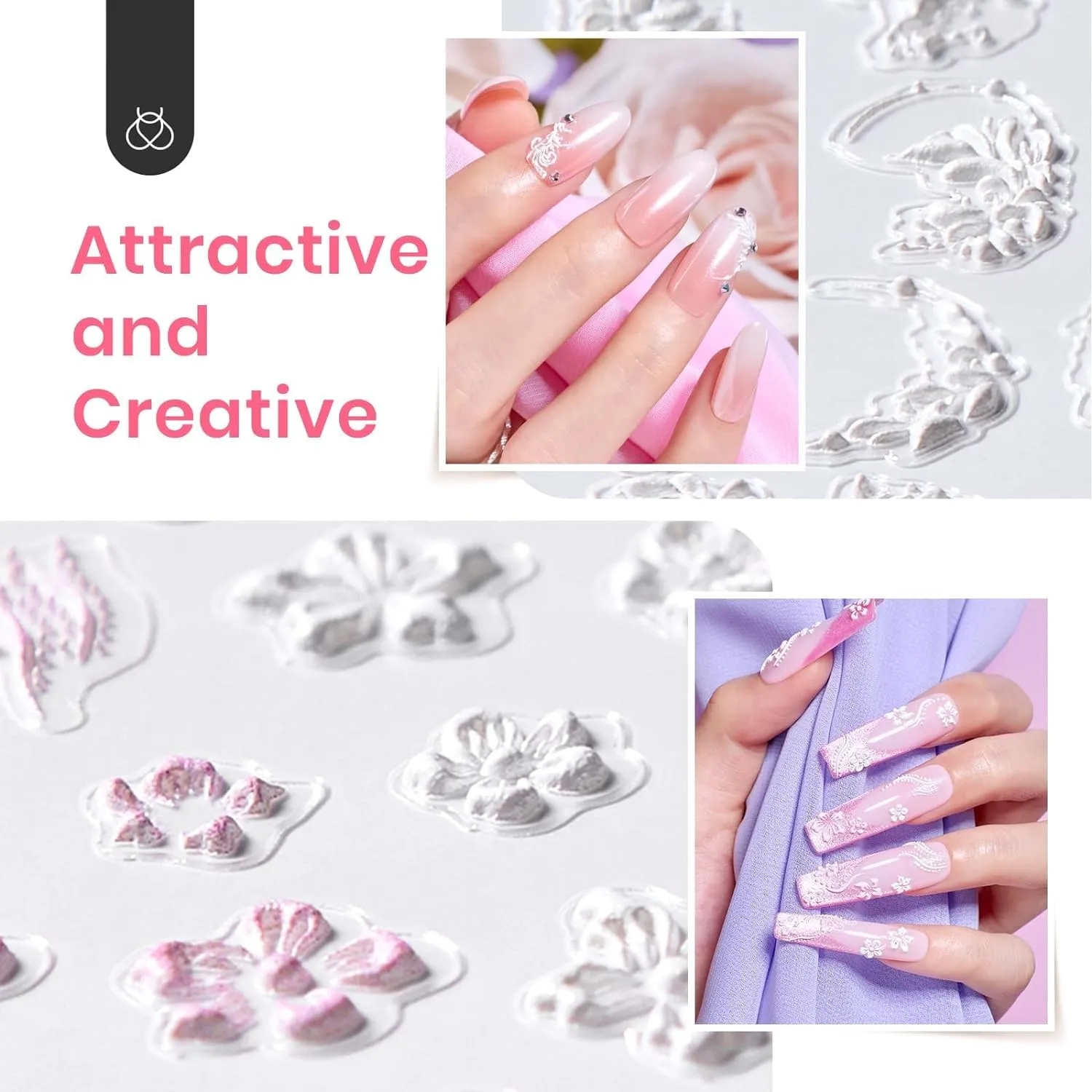 Beetles 5D Nail Stickers with Gel Top Coat #006 | 7.5ML