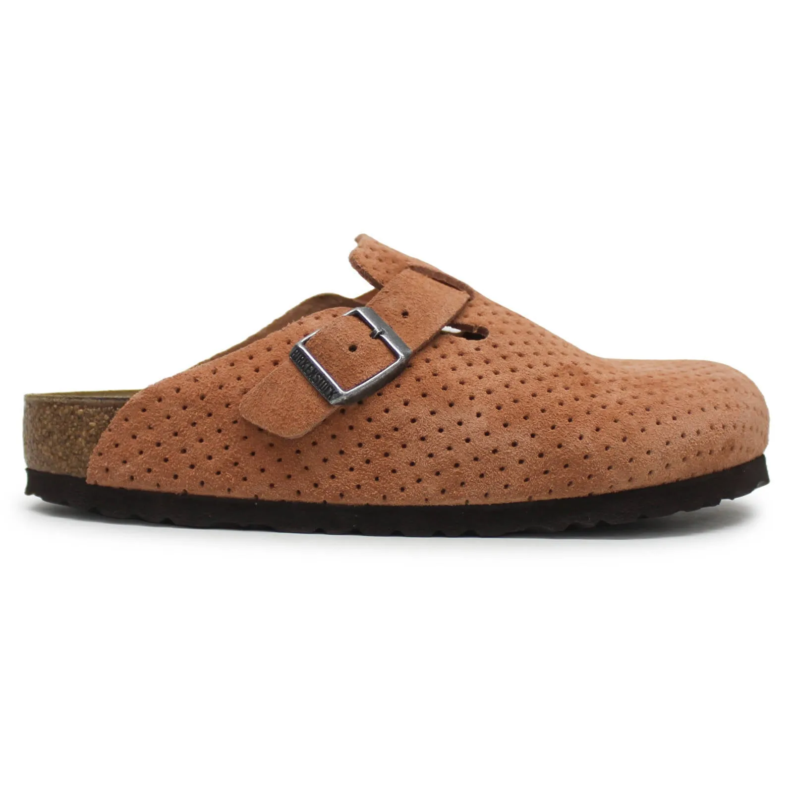 Birkenstock Boston BS Suede Embossed Unisex Slip On Clogs Sandals