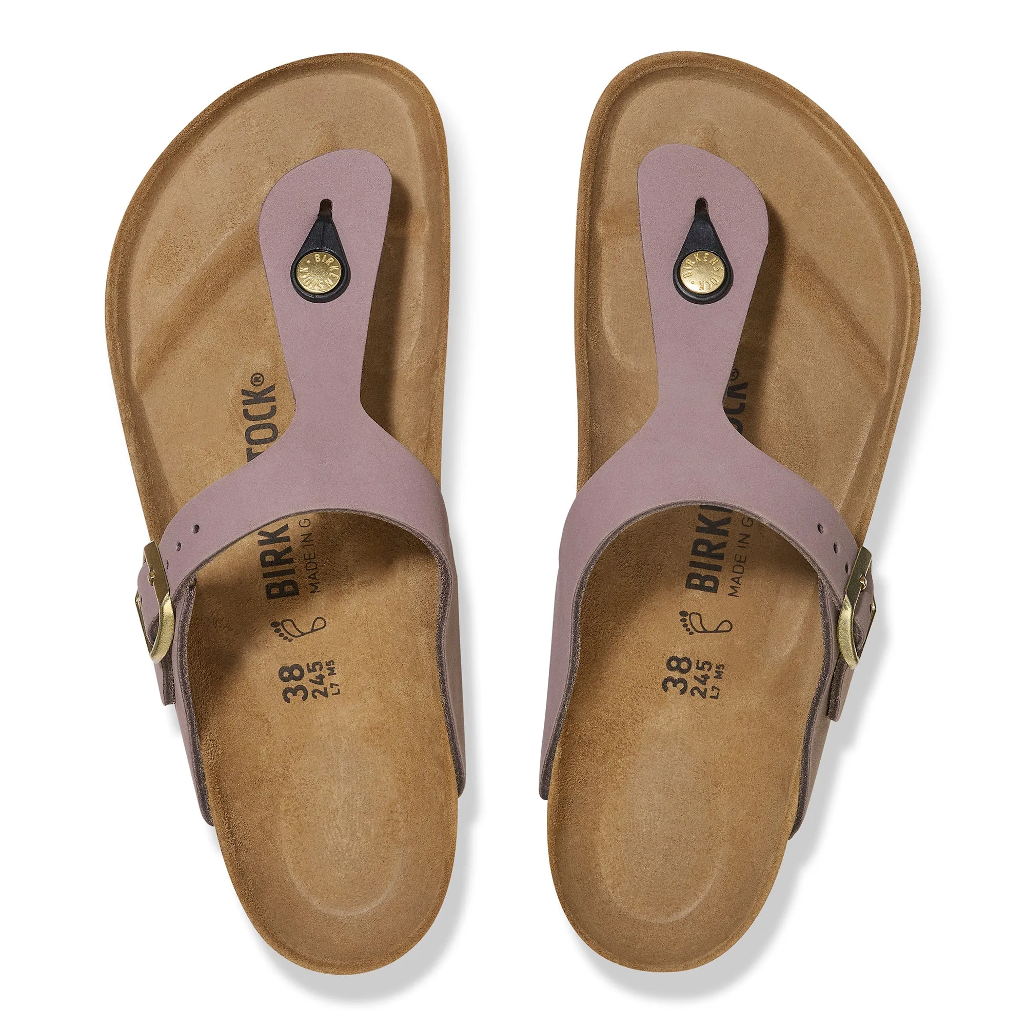 Birkenstock Gizeh faded purple nubuck