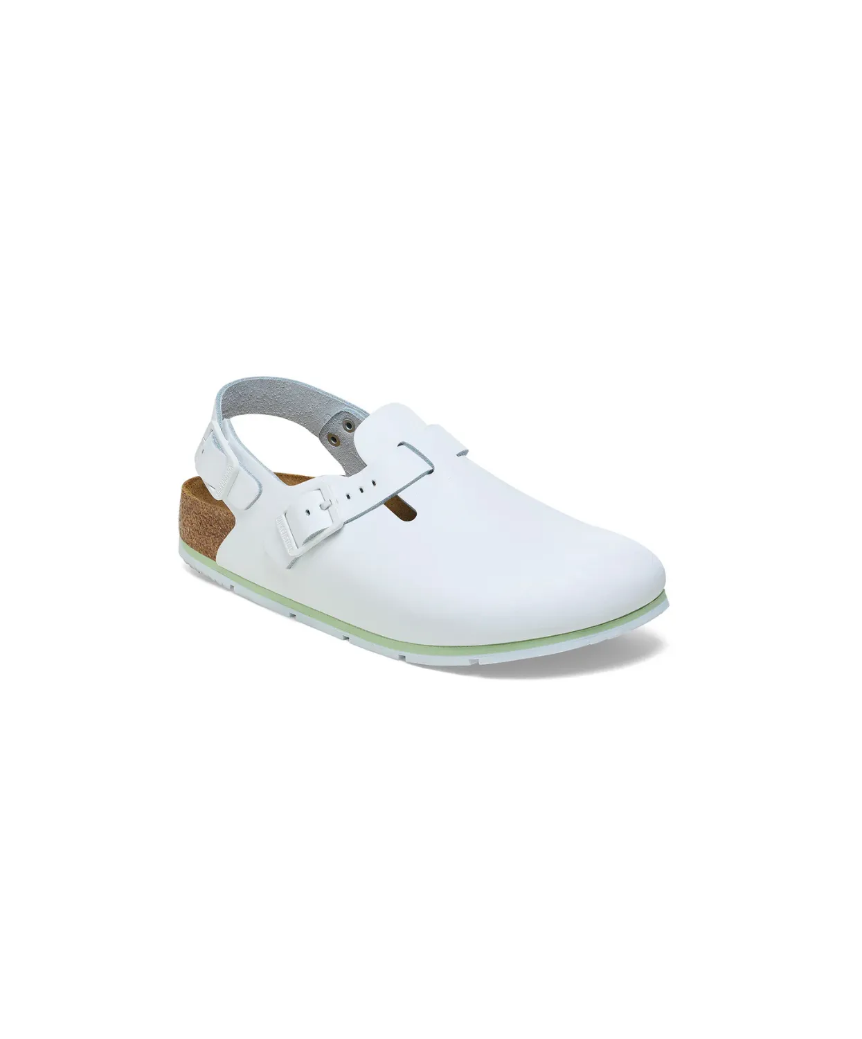 Birkenstock Tokio Pro PU Coated/Leather White Clogs