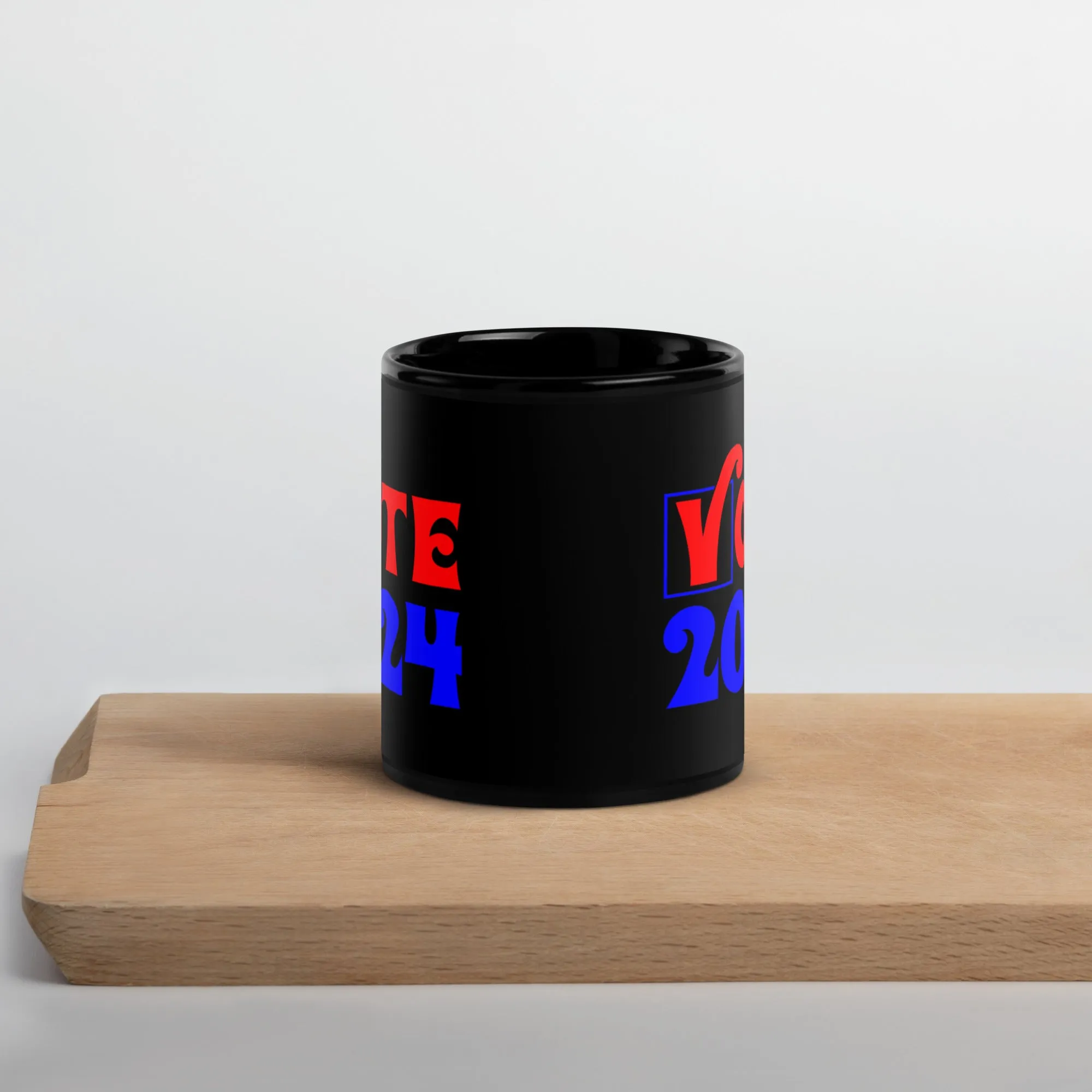 Black Glossy Mug, Harris /Walz 2024