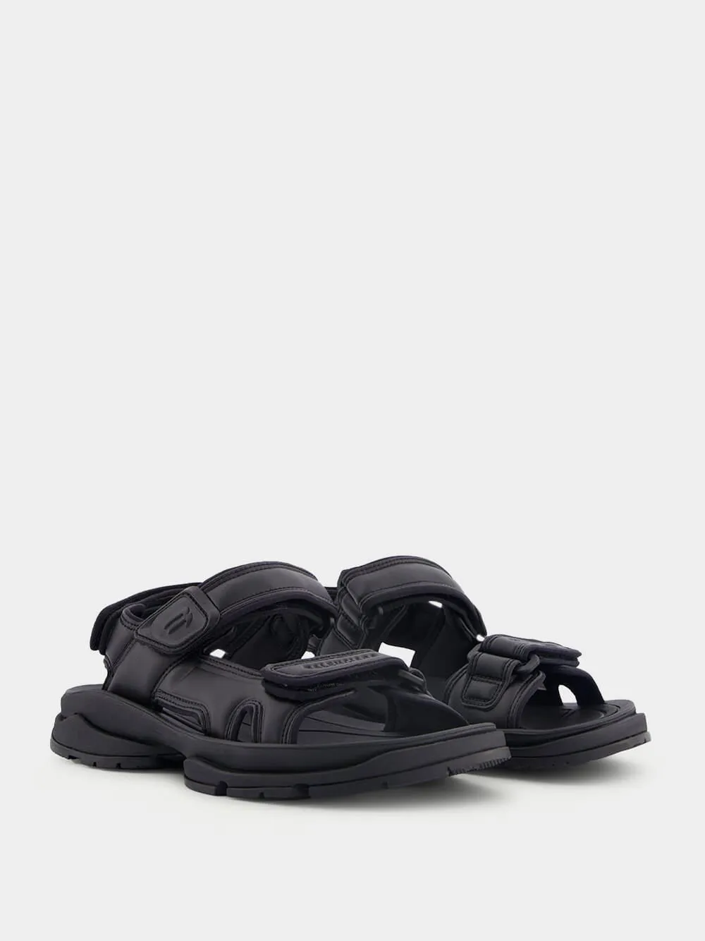 Black Tourist Sandals