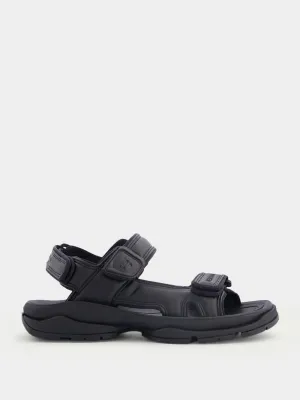 Black Tourist Sandals
