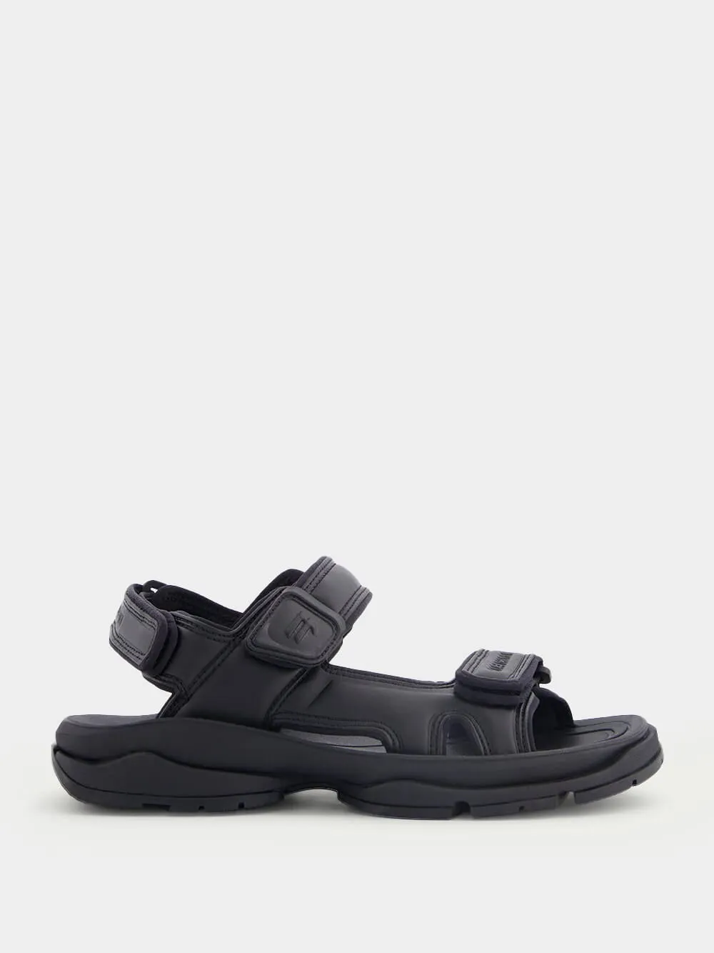 Black Tourist Sandals