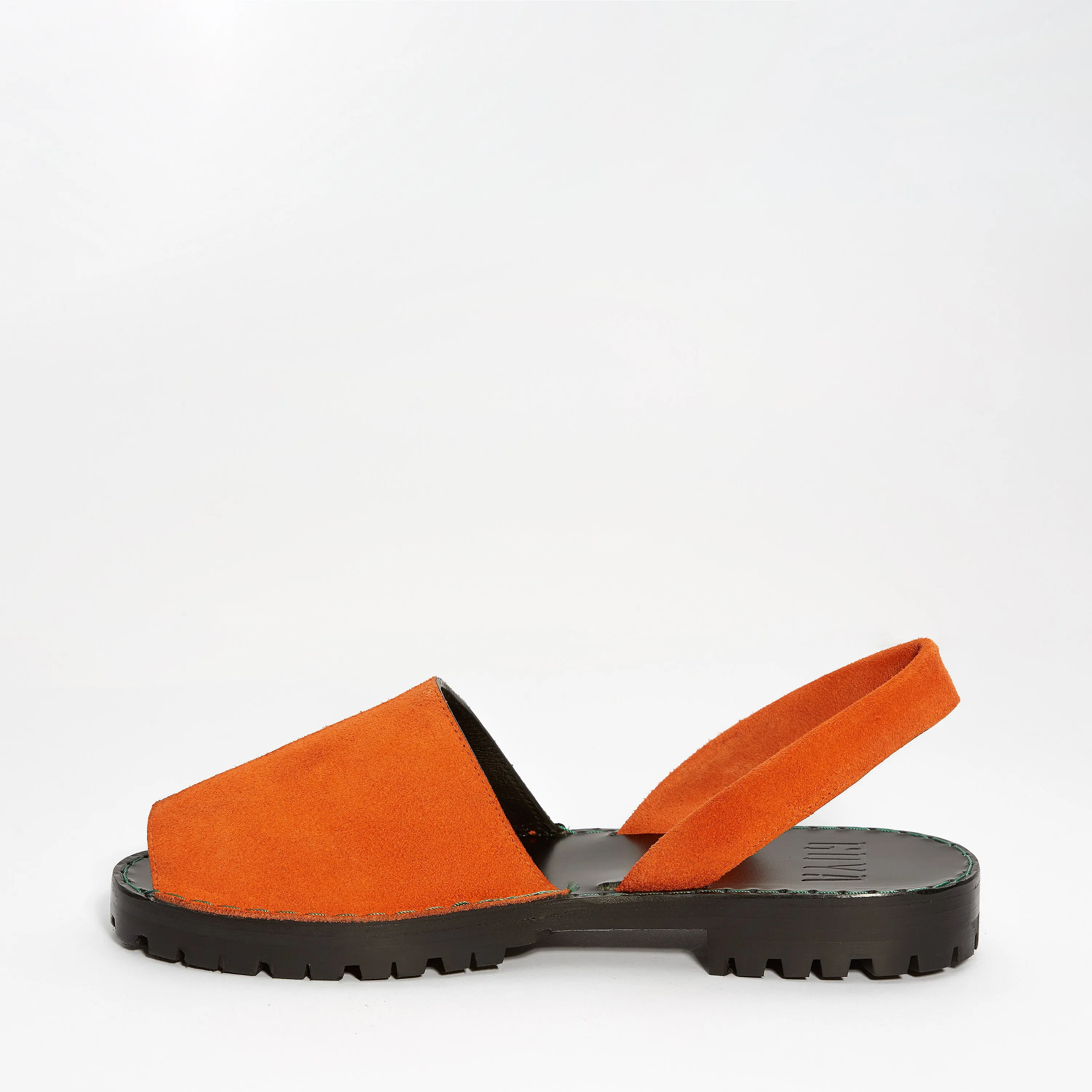 Black/Orange Bi-Colour Suede GOYA Slide