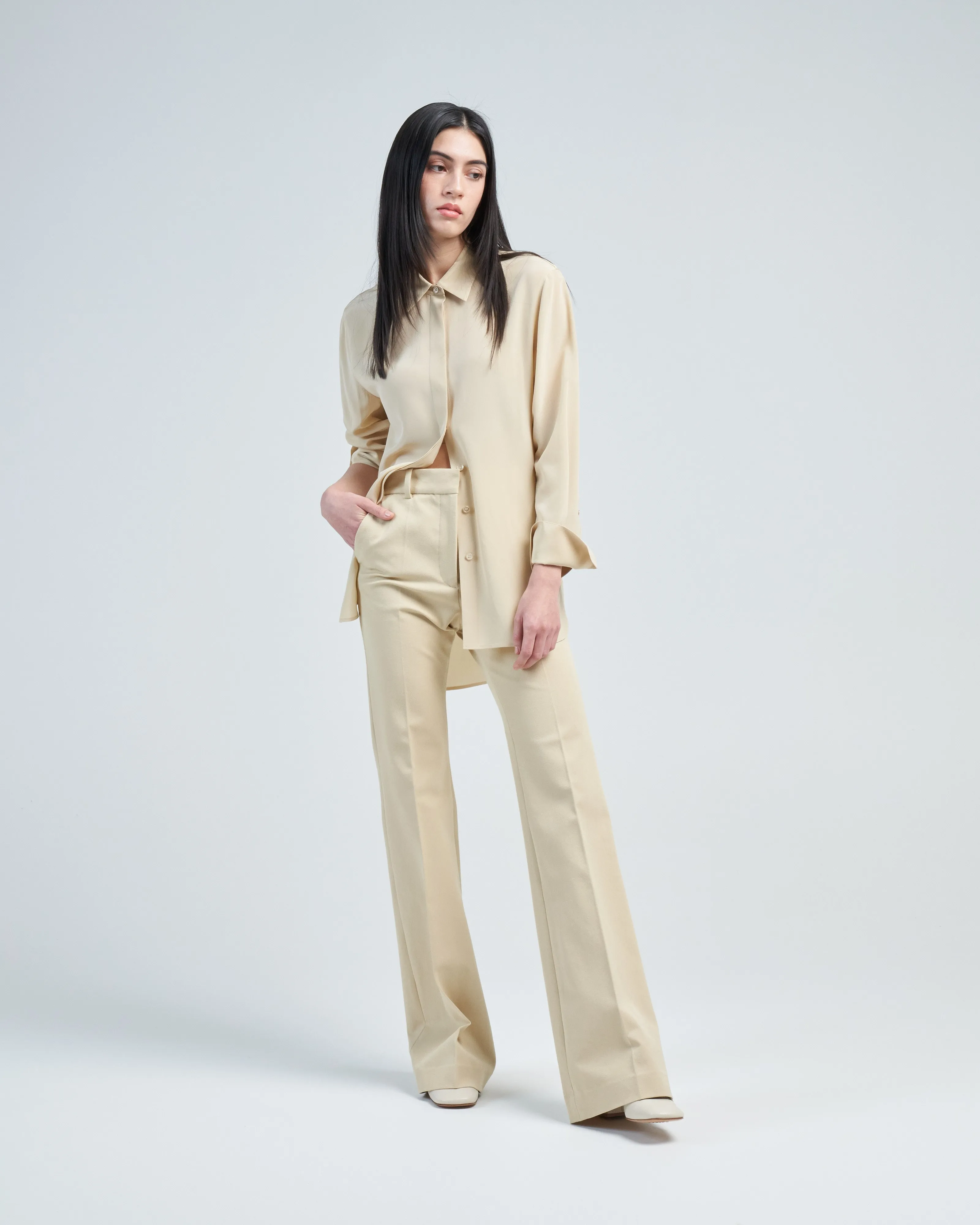 bold crepe blouse