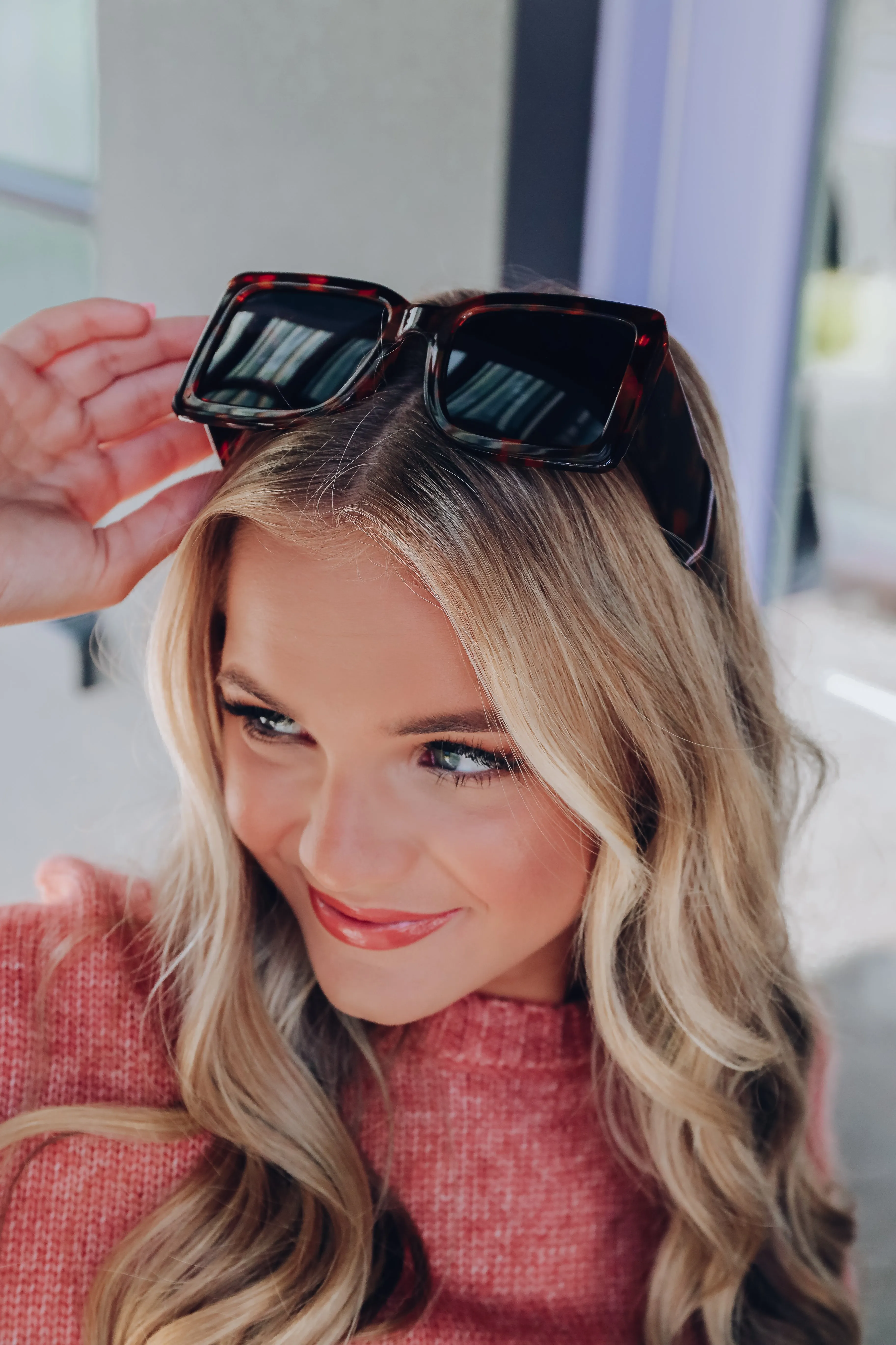 Bold Oversized Square Sunglasses - Tortoise