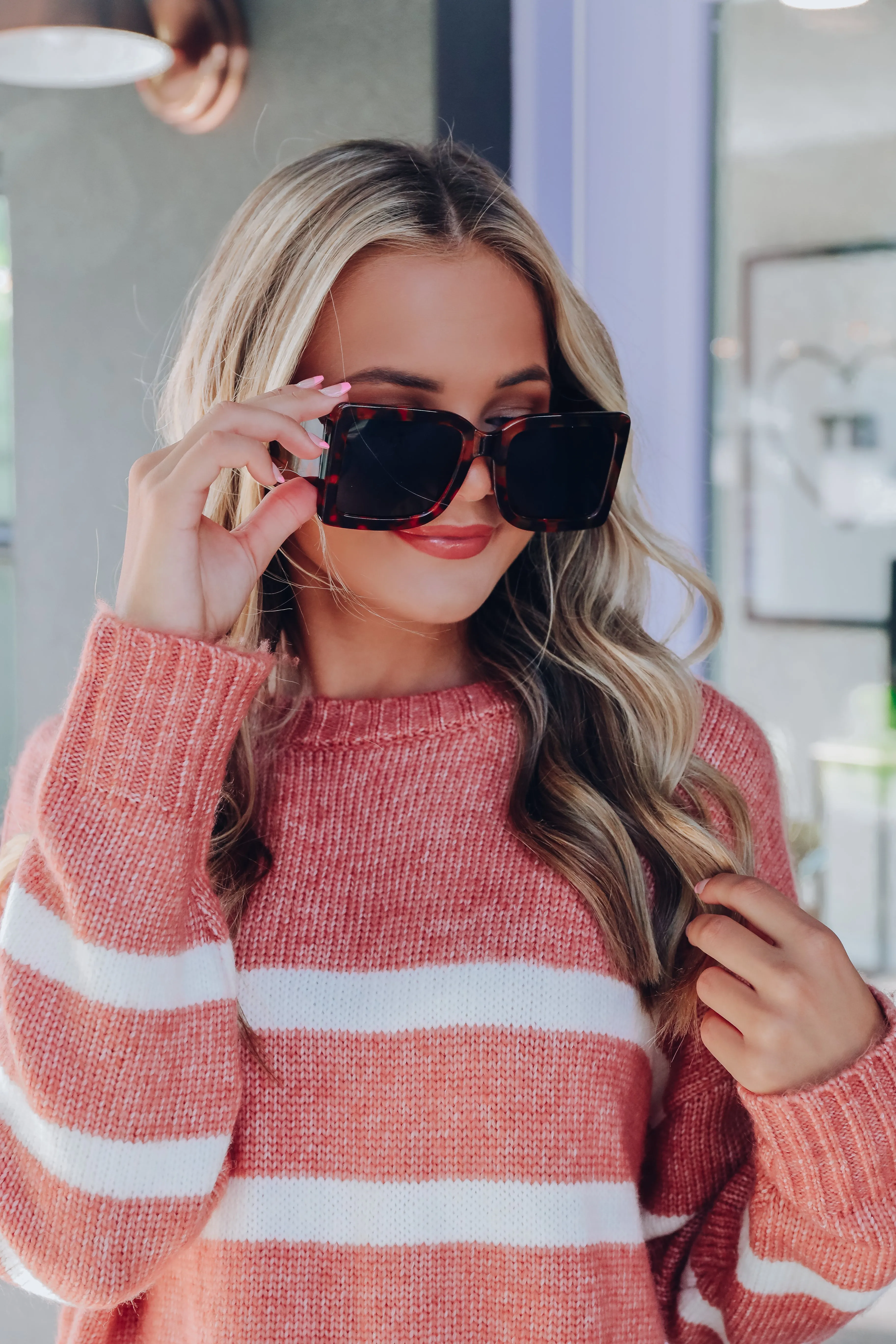 Bold Oversized Square Sunglasses - Tortoise