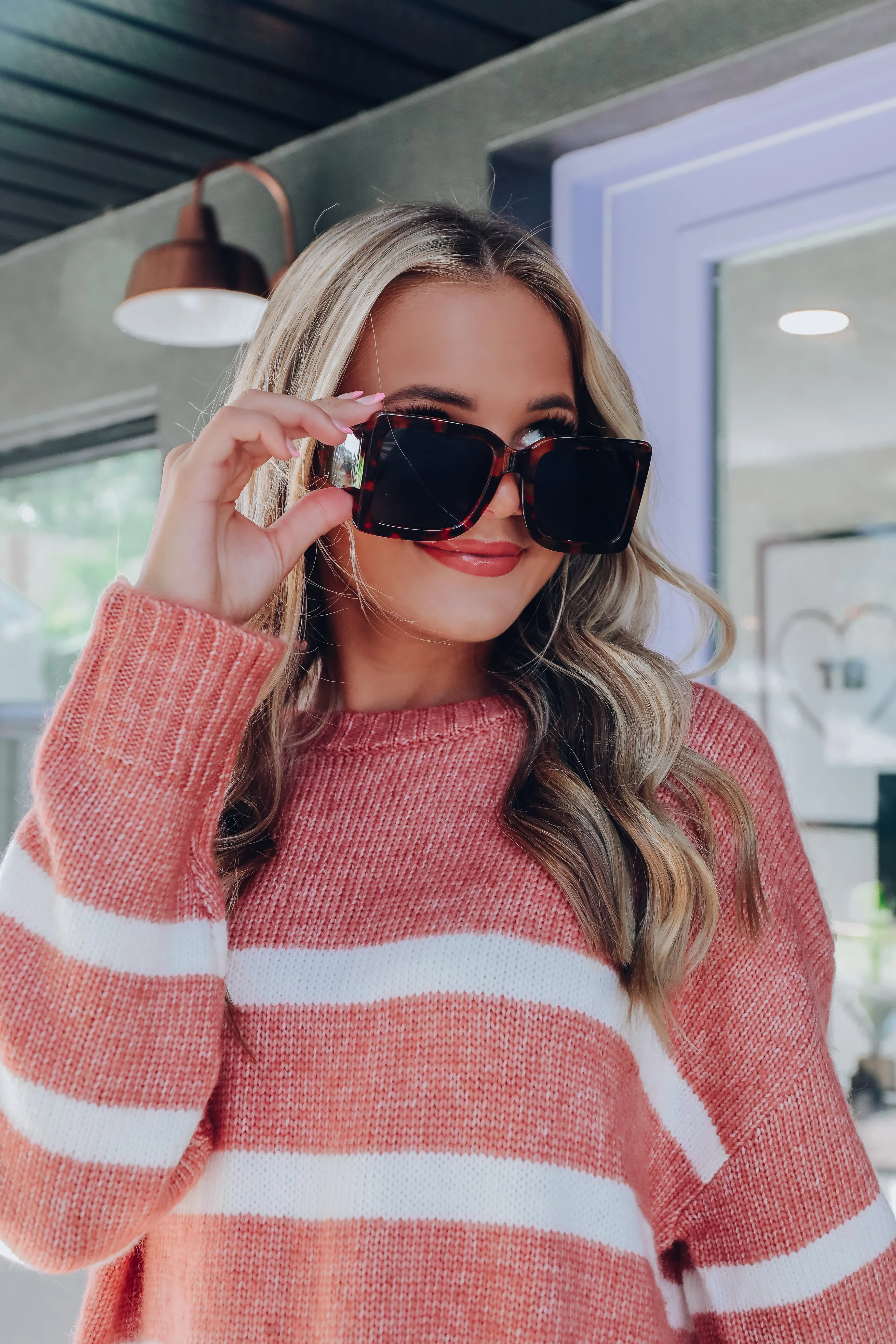 Bold Oversized Square Sunglasses - Tortoise