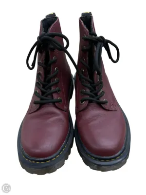 Boots Leather By Dr Martens In Red, Size: 6