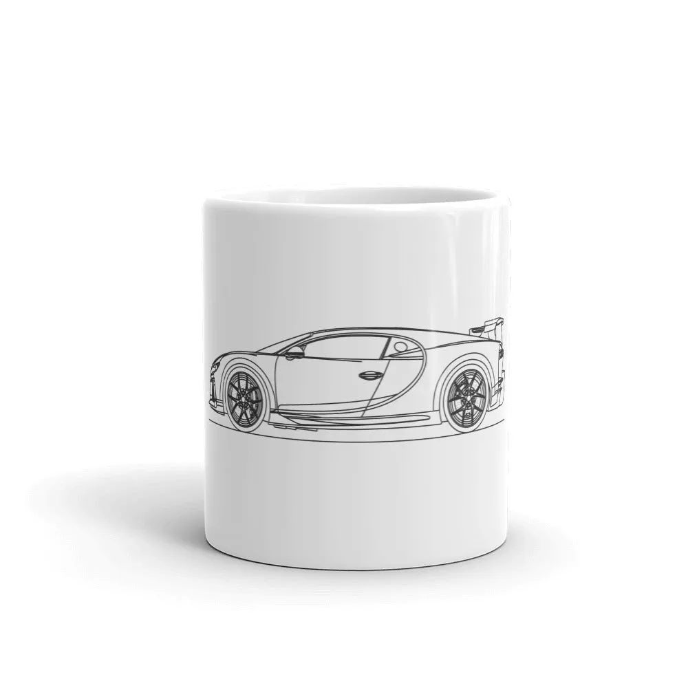 Bugatti Chiron Pur Sport Silhouette Mug