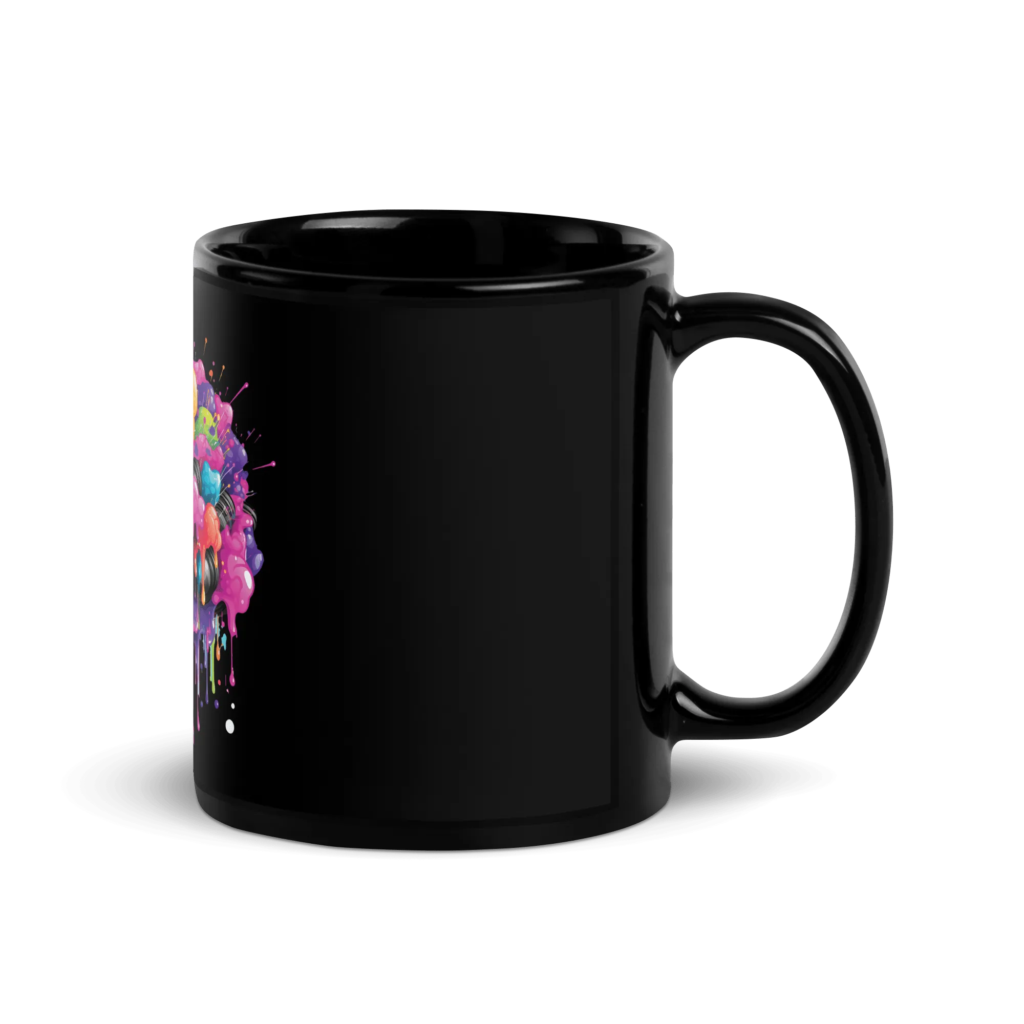Burst Vision Black Glossy Mug
