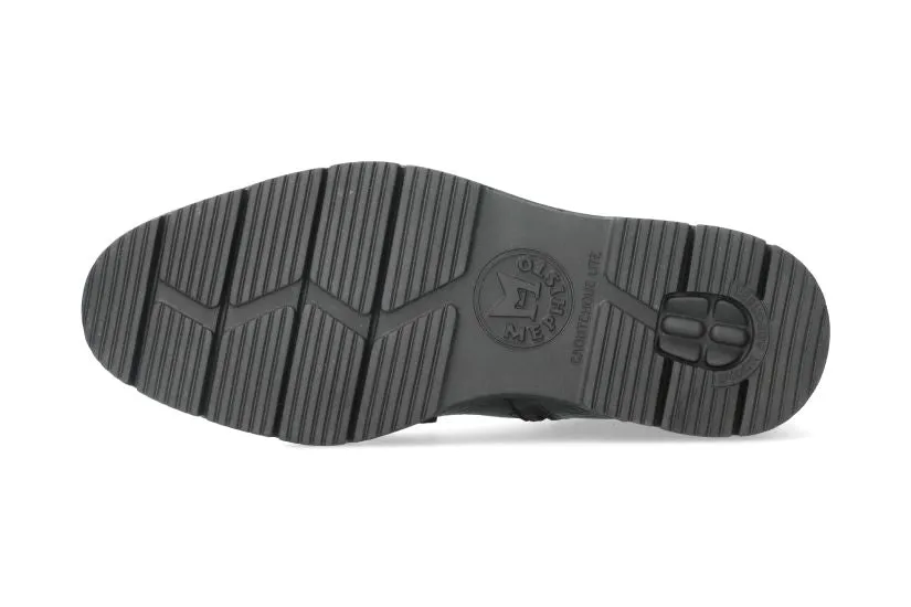 'Cameron' men's lace-zip boot - black