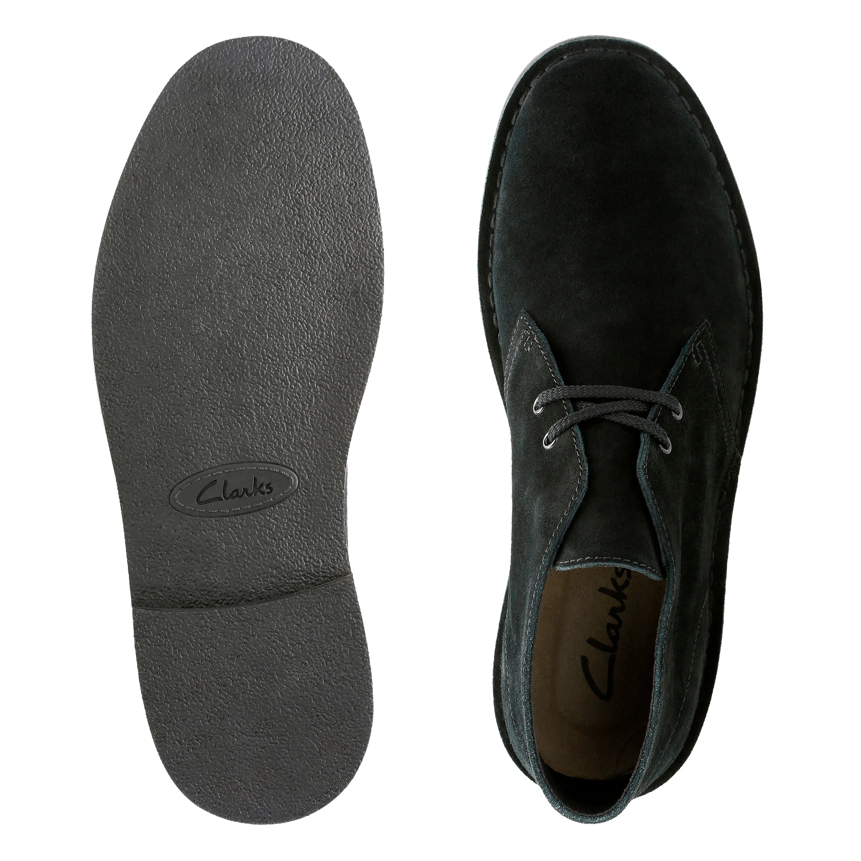 Clarks Mens Bushacre 2 Boots Black Suede
