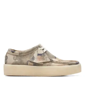 Clarks Mens Original Wallabee Shoes Off White Camo