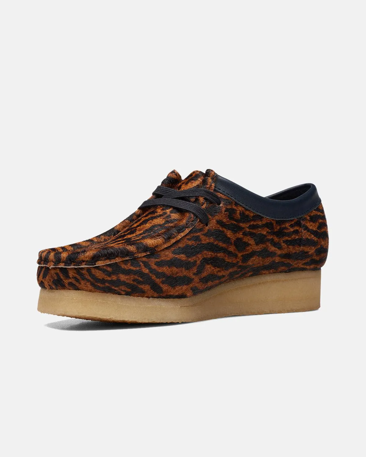 CLARKS ORIGINALS WOMENS WALLABEE SHOES TORTOISESHELL