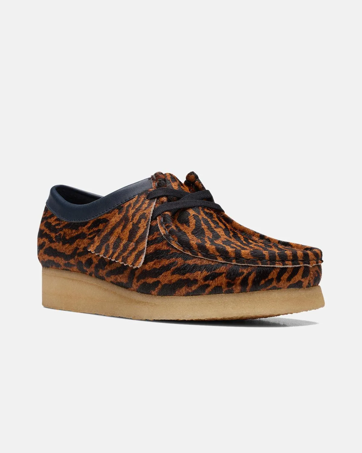 CLARKS ORIGINALS WOMENS WALLABEE SHOES TORTOISESHELL