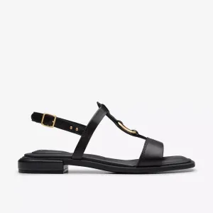 Clarks Women's Ariany Sling Black Leather 26181240