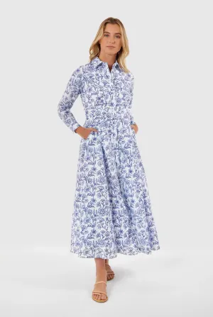 Classic Shirt Dress, Jacobean Floral