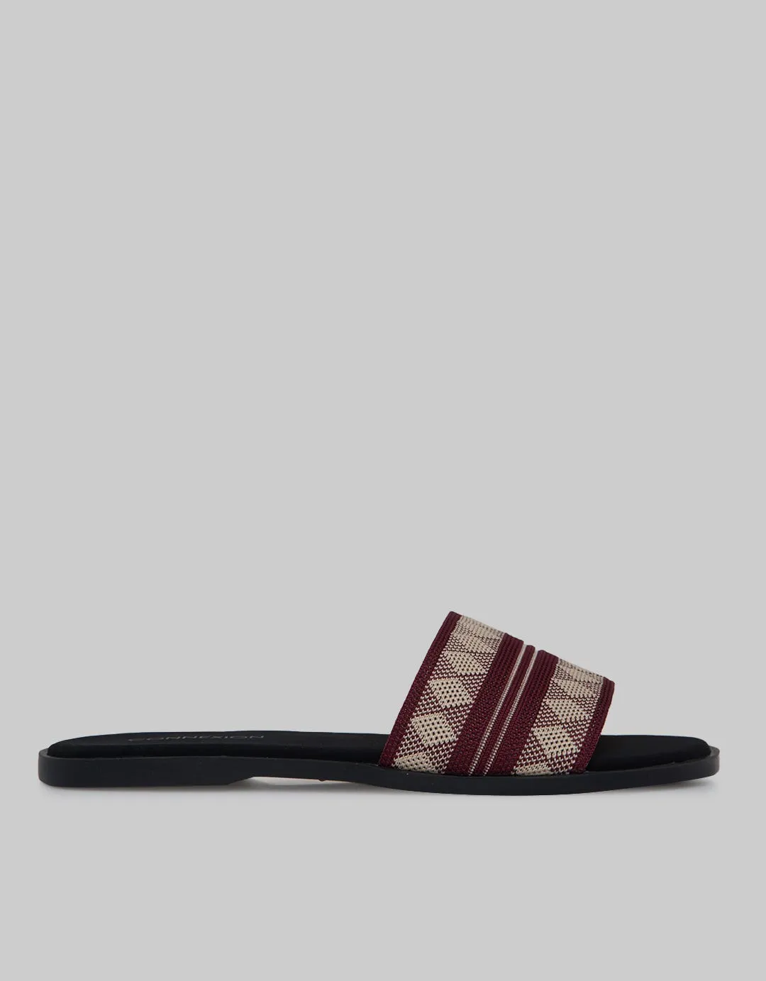 Connexion Slipper Sandals Motif Stripe