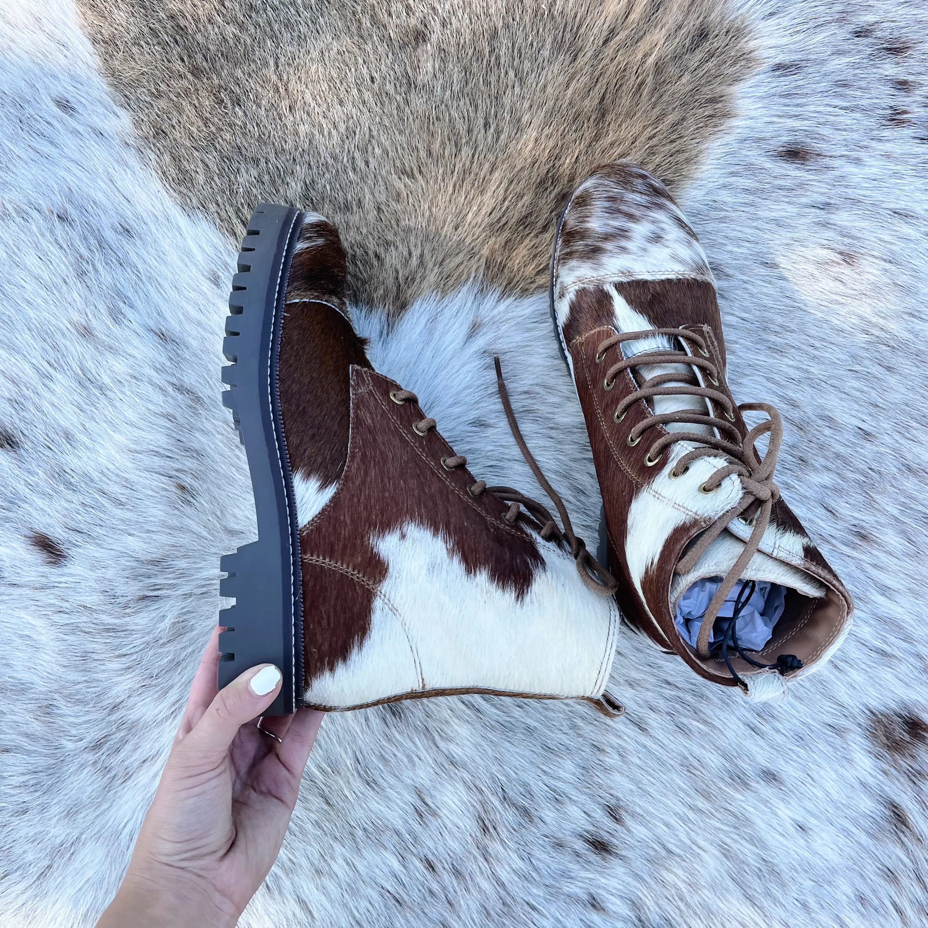 Cowhide Boots