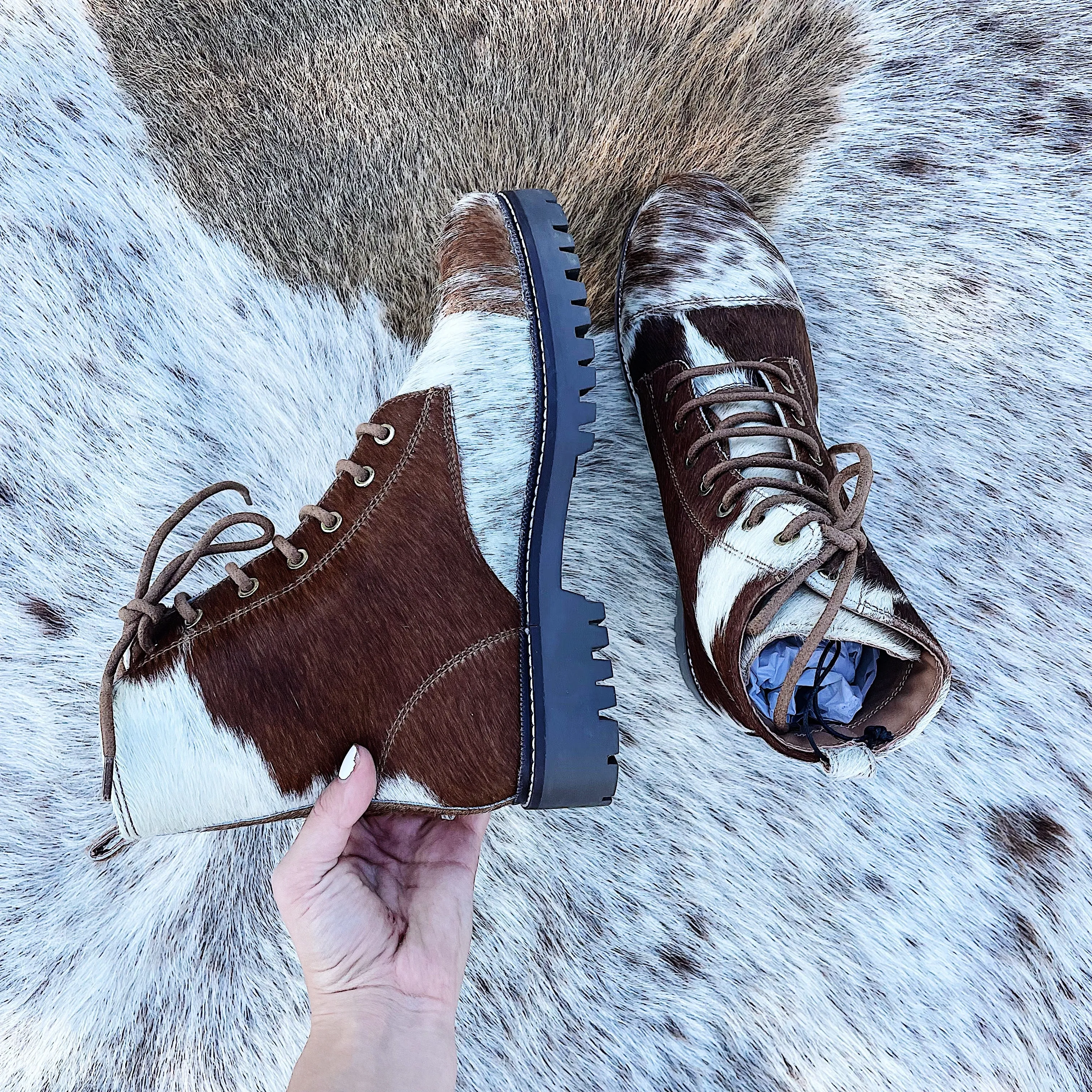Cowhide Boots