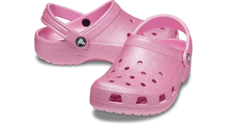 Crocs Kids Classic Clog Pink Tweed Glitter