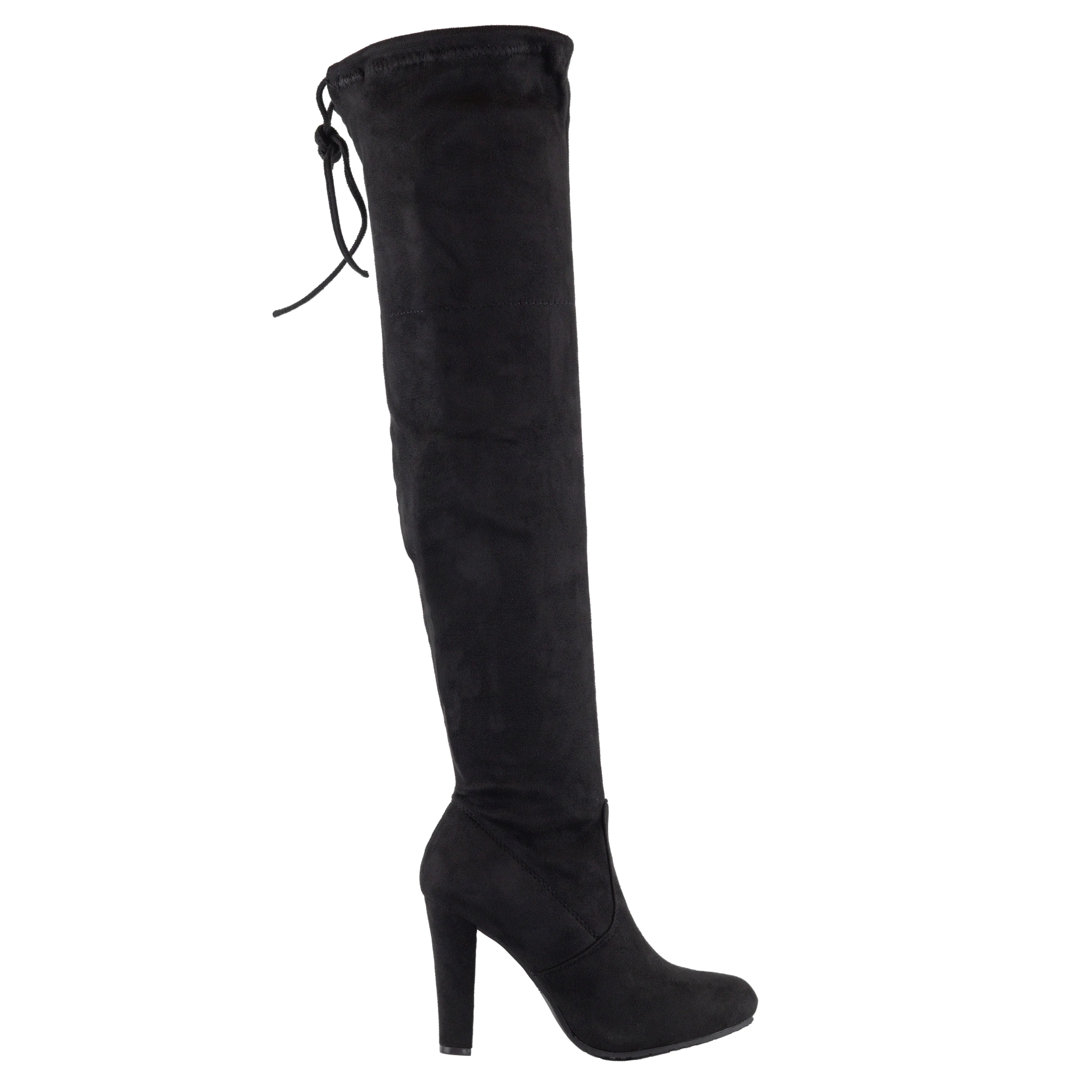 Dasia - Lace-Up Over The Knee Boots, Suede Design, Ideal for Bold and Fashion-Forward Winter Style