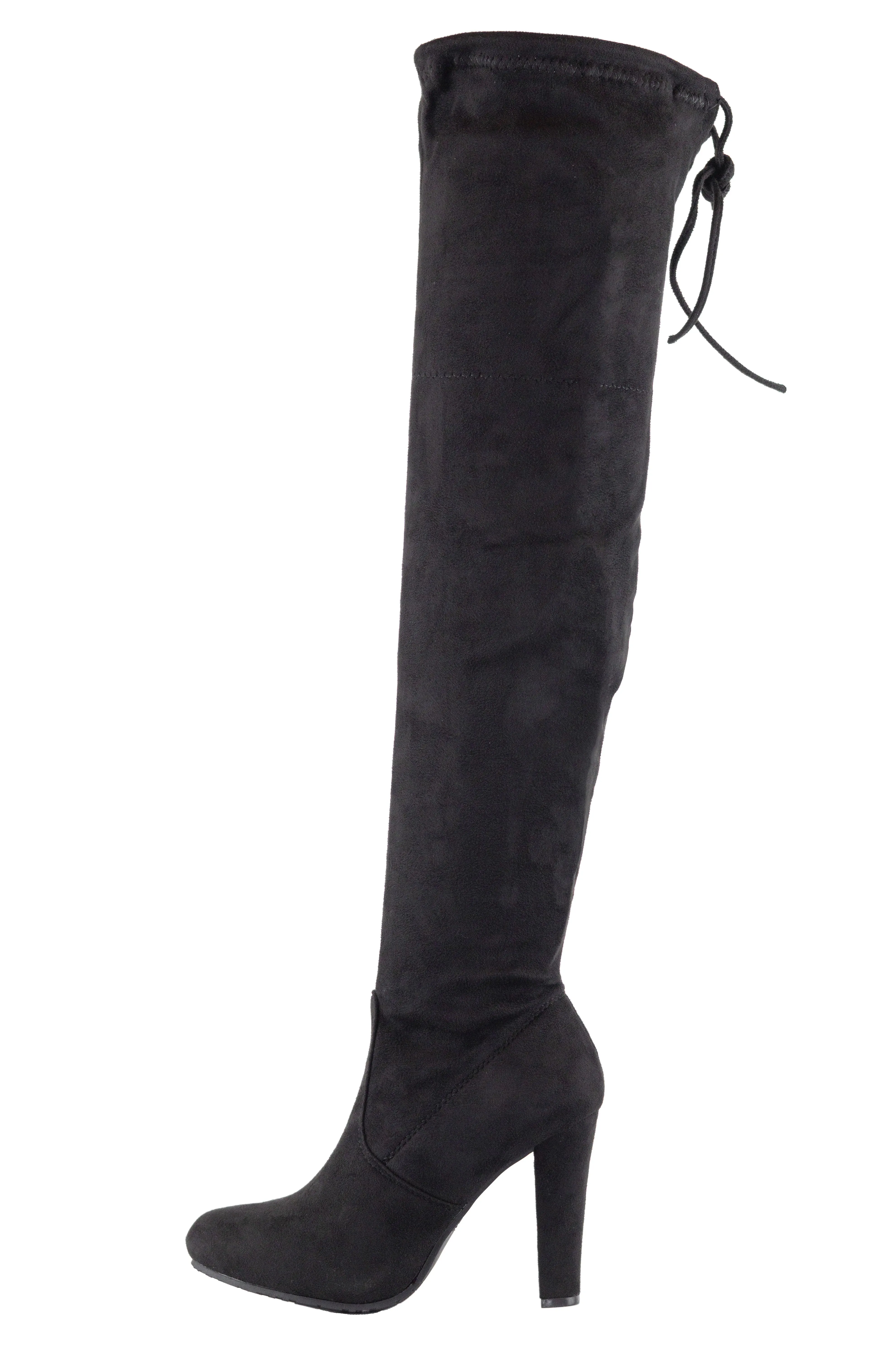 Dasia - Lace-Up Over The Knee Boots, Suede Design, Ideal for Bold and Fashion-Forward Winter Style