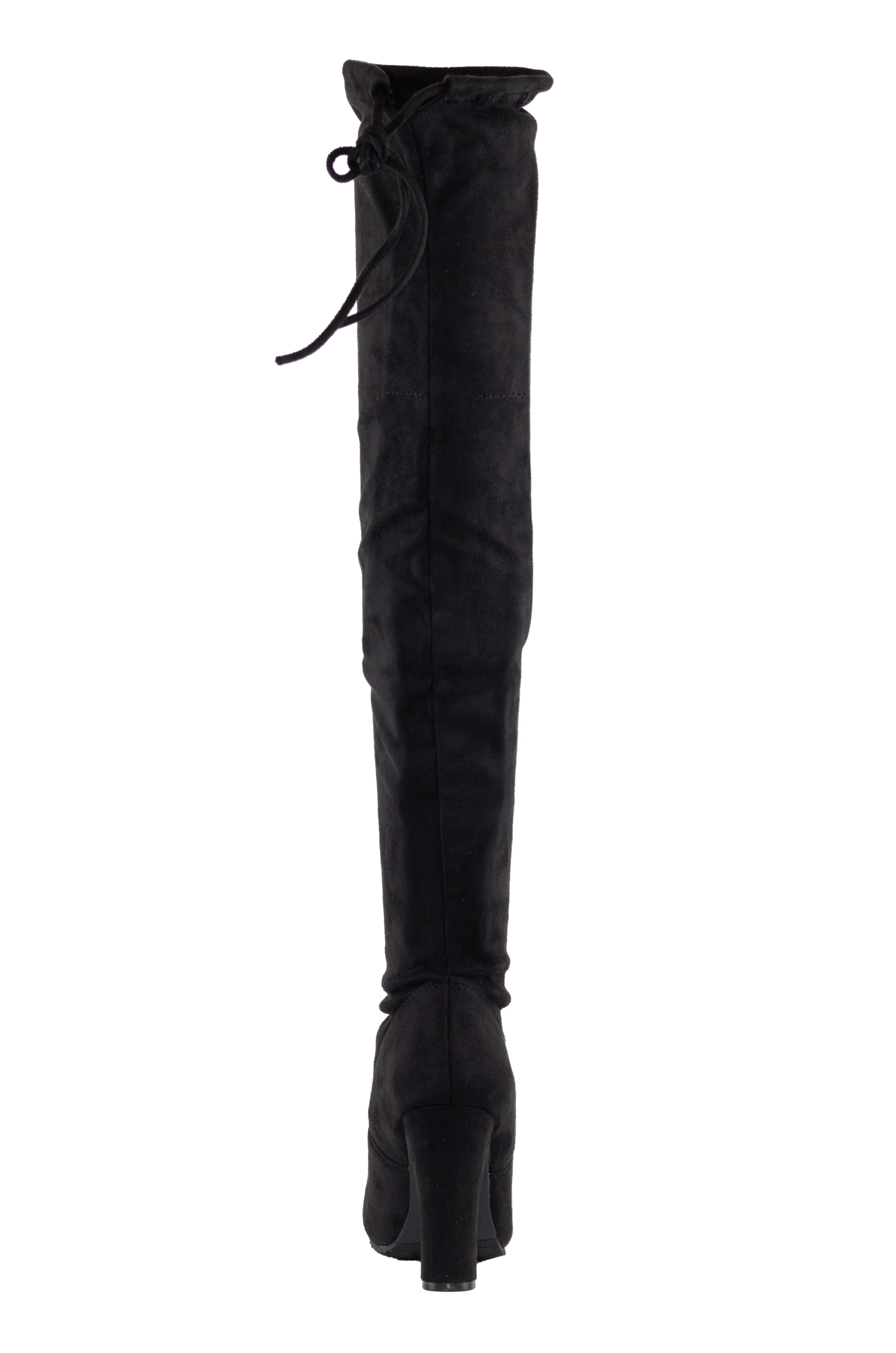 Dasia - Lace-Up Over The Knee Boots, Suede Design, Ideal for Bold and Fashion-Forward Winter Style